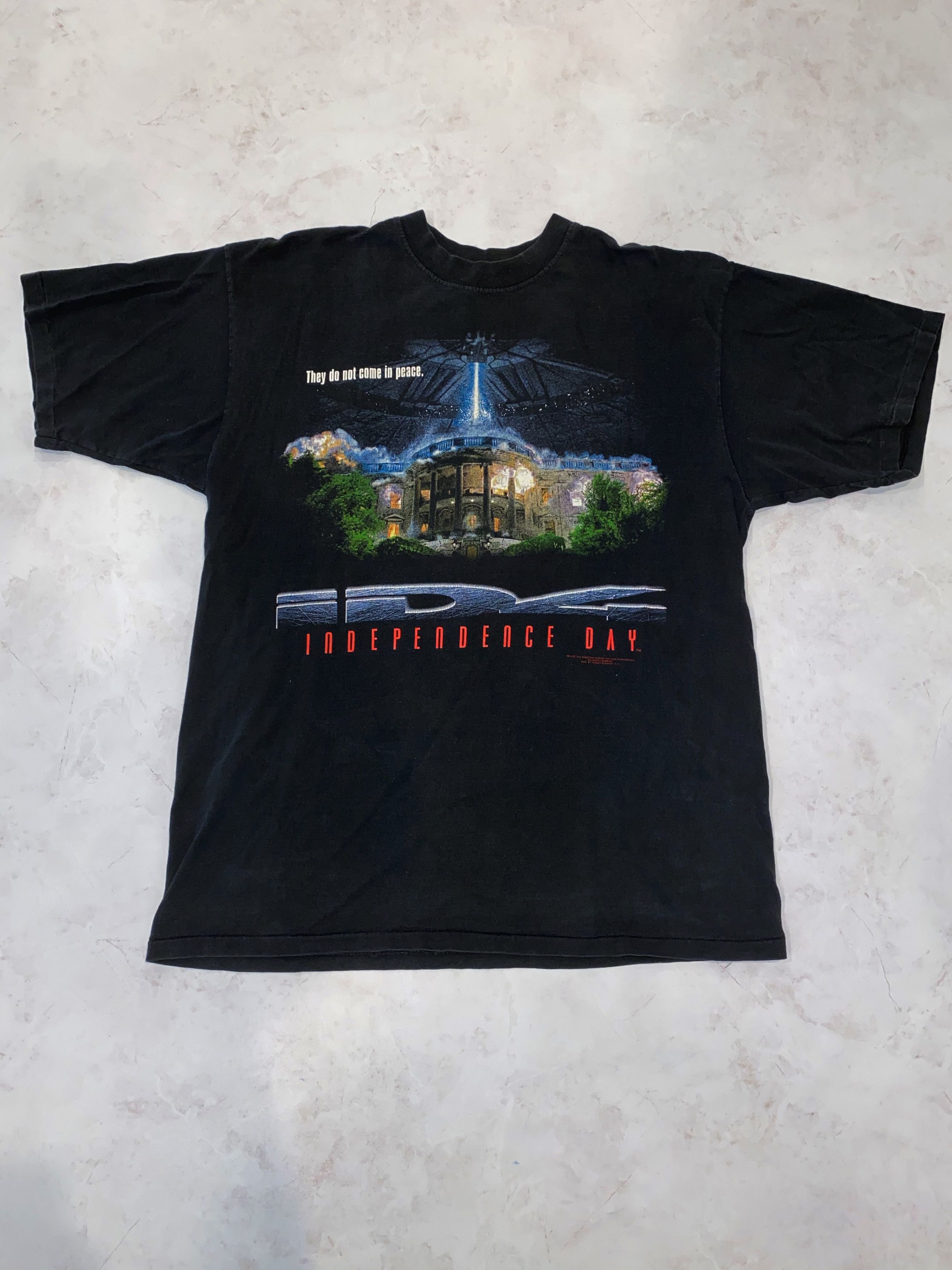 Vintage 90s Independence Day ID4 movie T Shirt