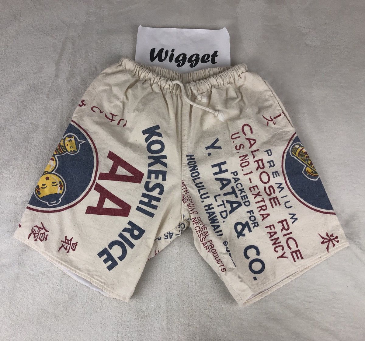 Vintage Vintage upcycled Rice bag custom made shorts Medium 34 | Grailed