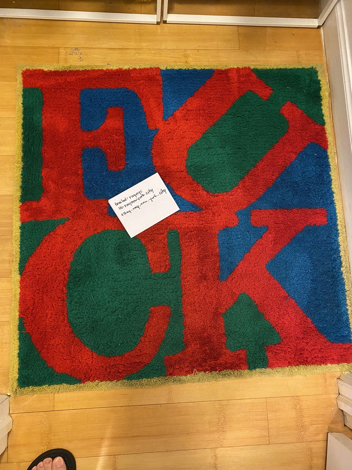 Supreme Gallery 1950 F*ck Rug Available For Immediate Sale At