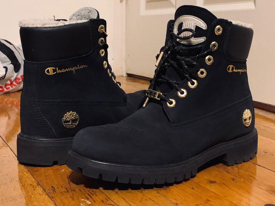 Champion timberland cheap black