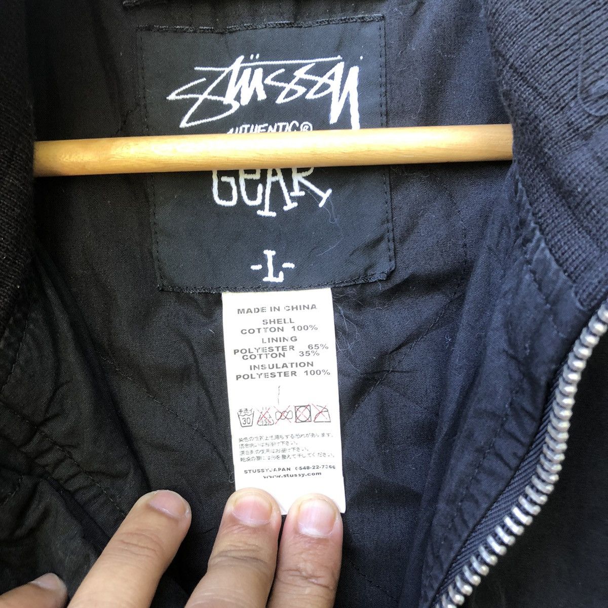 Stussy × Vintage STUSSY AUTHENTIC GEAR JACKET Size US L / EU 52-54 / 3 - 4 Thumbnail