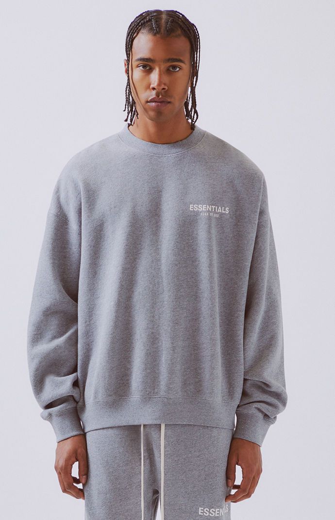 Fear of God FOG-Fear Of God Essentials Logo Crew Neck Sweatshirt  