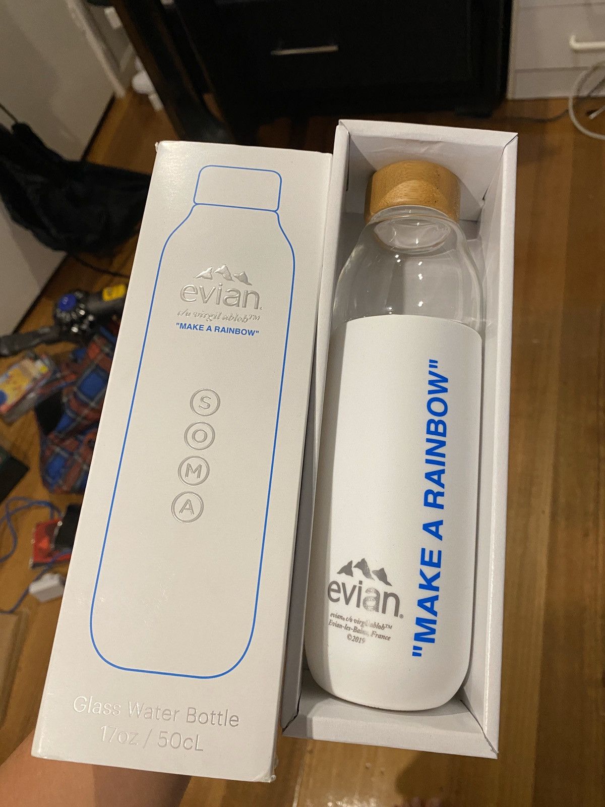 Evian Ltd Edition Water Virgil Abloh Mint Sealed Bottle