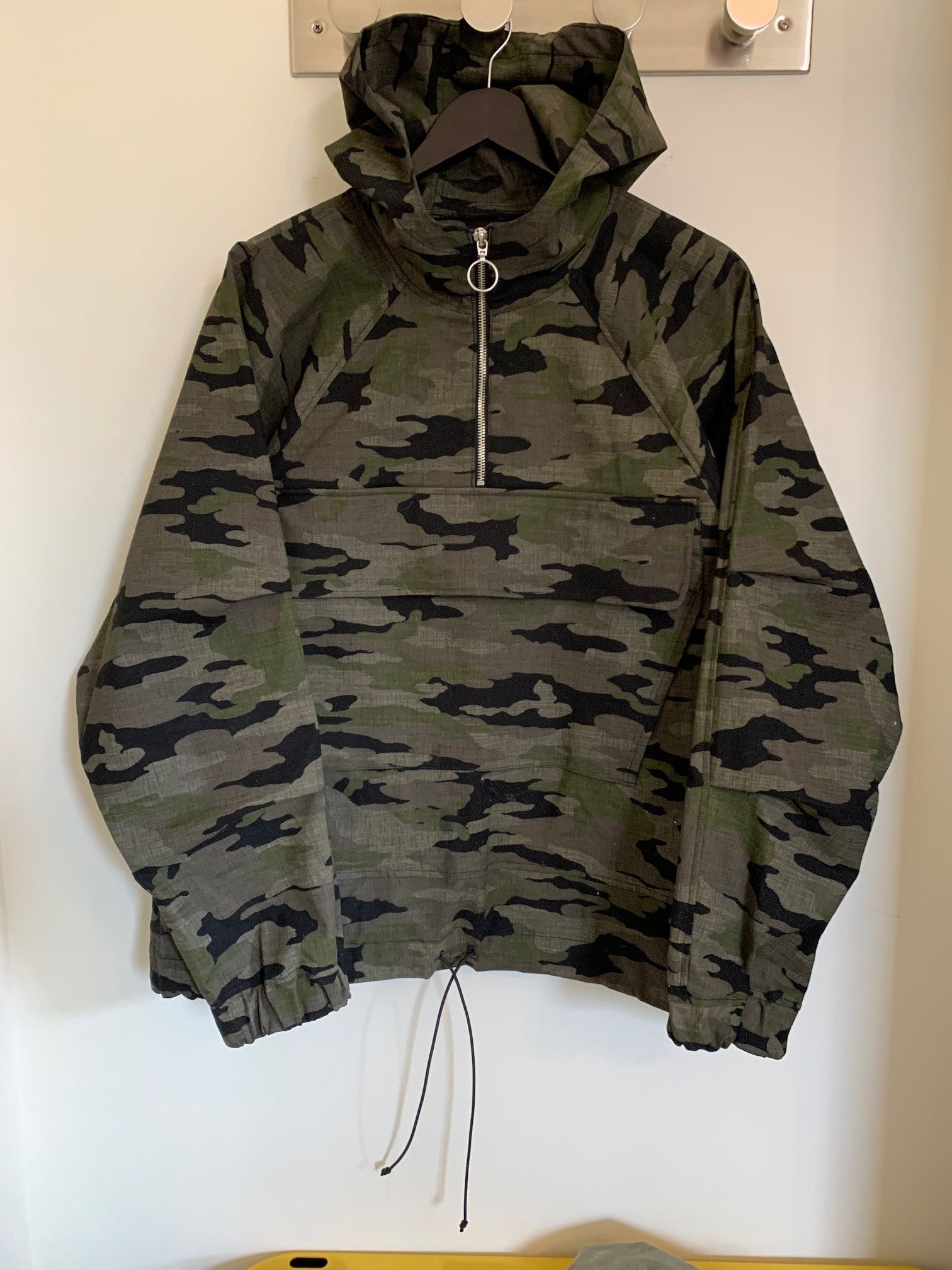 424 On Fairfax Half Zip Twill Camouflage Anorak Jacket | Grailed