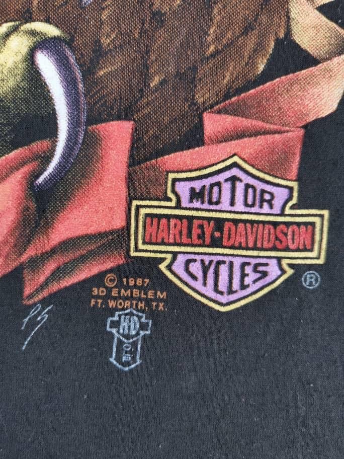 Vintage Vintage 90’s Harley Davidson 3D Emblem Tee Size US L / EU 52-54 / 3 - 4 Thumbnail