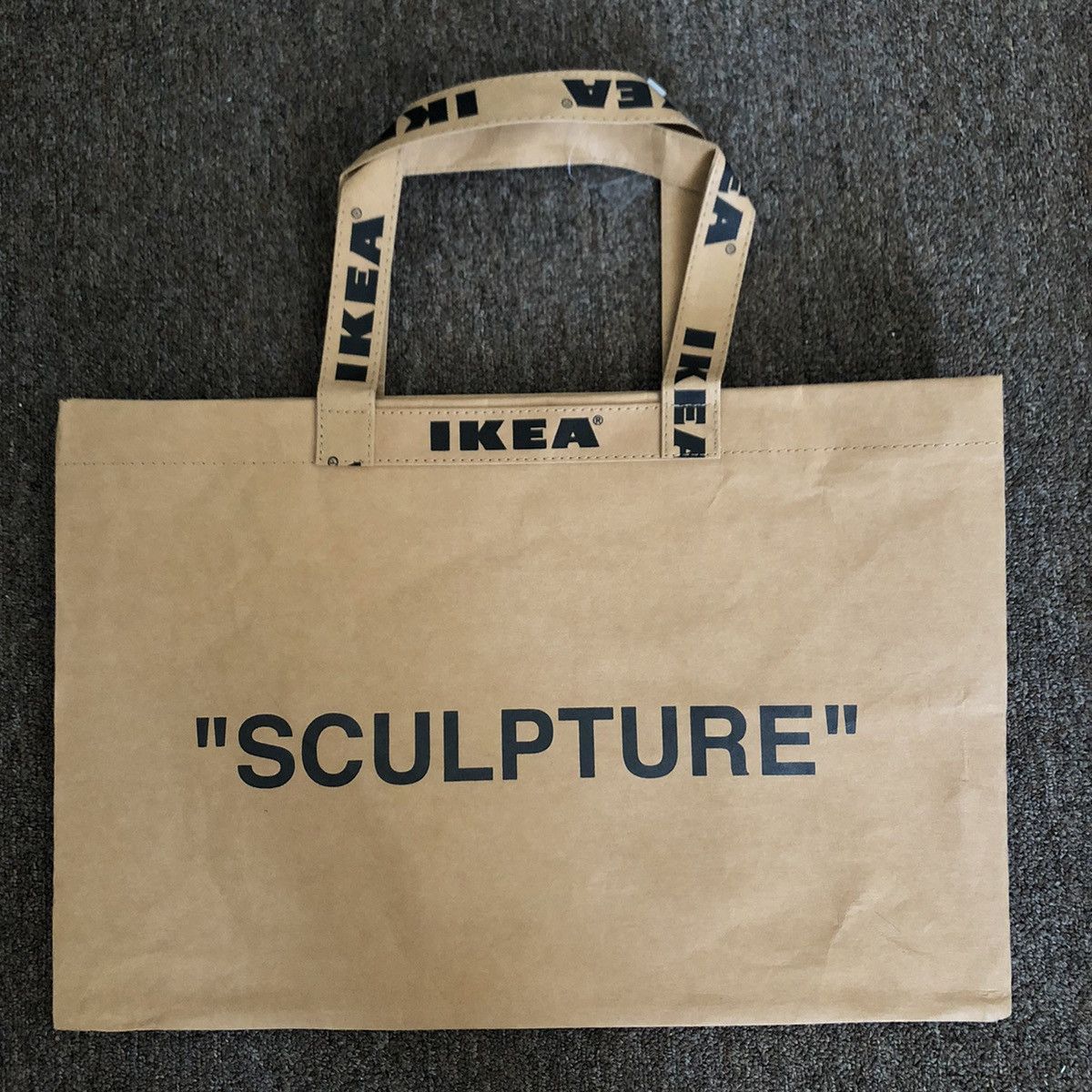 image of Ikea x Virgil Abloh Large Sculture Bag in Brown, Men's