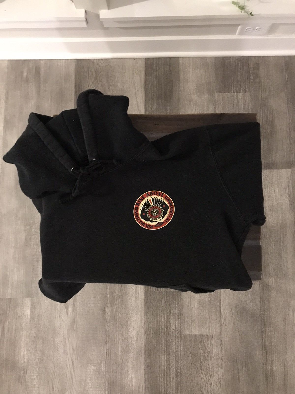 OBEY Rise Above black hoodie Tops