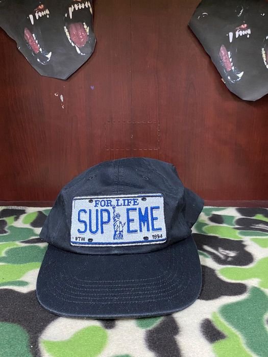 Supreme Supreme License Plate 6 Panel Hat | Grailed