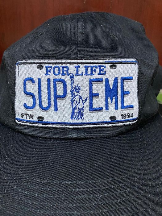 Supreme Supreme License Plate 6 Panel Hat | Grailed