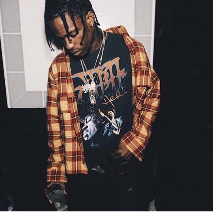90s Jimi Hendrix Tee Seen on TRAVIS SCOTT