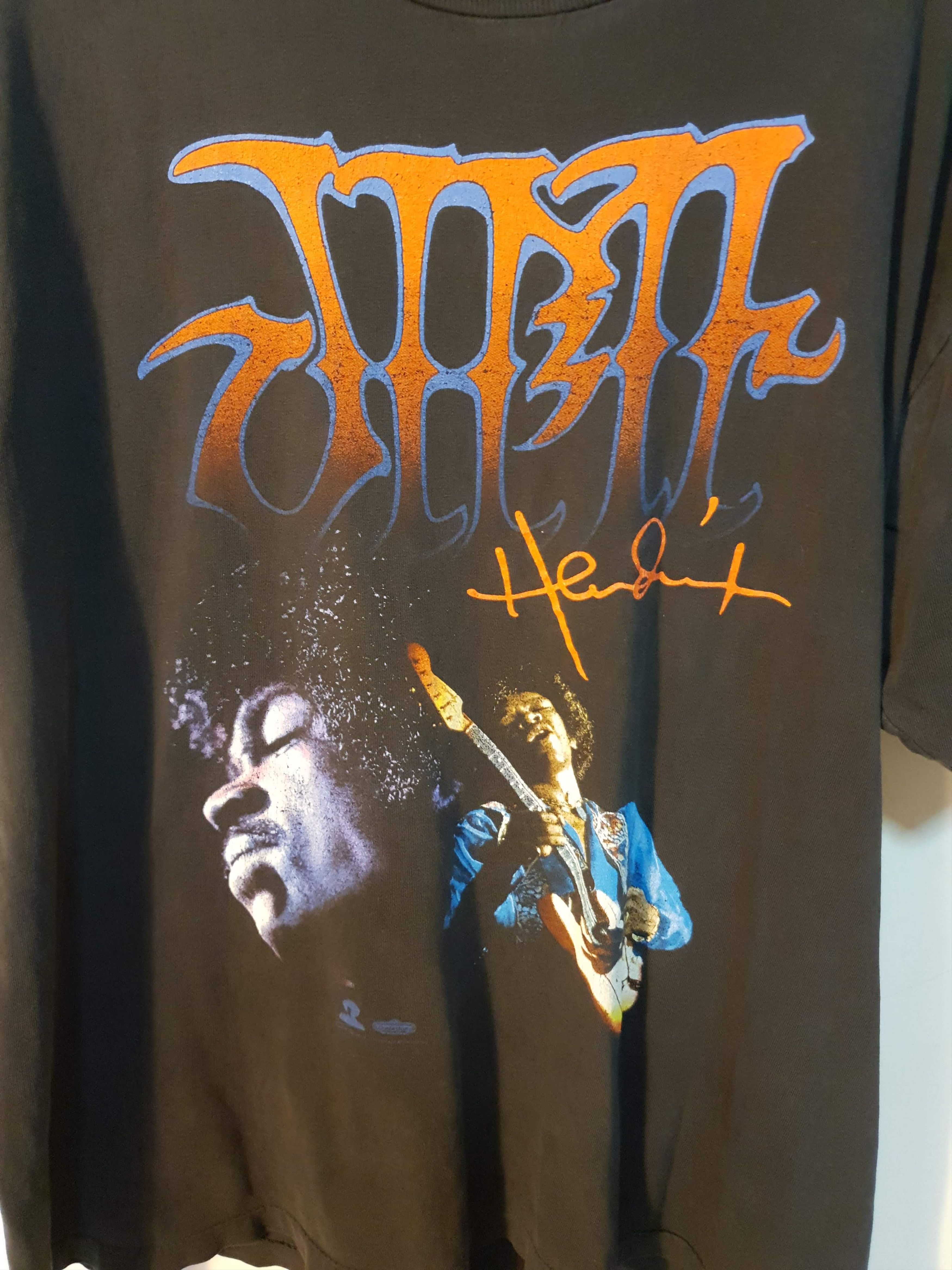Vintage 90s Jimi Hendrix Tee Seen on TRAVIS SCOTT Size US L / EU 52-54 / 3 - 3 Thumbnail