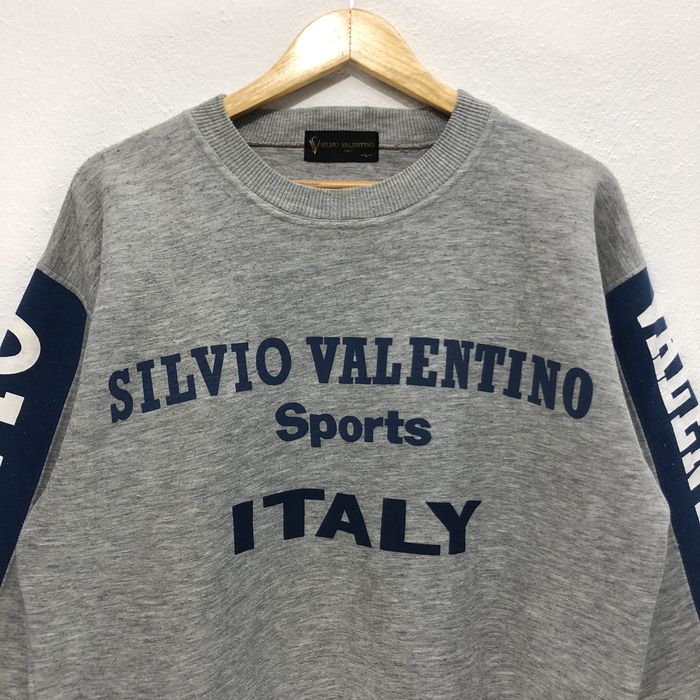 Valentino Silvio Valentino Italy Sweatshirt Big Logo Spell Out