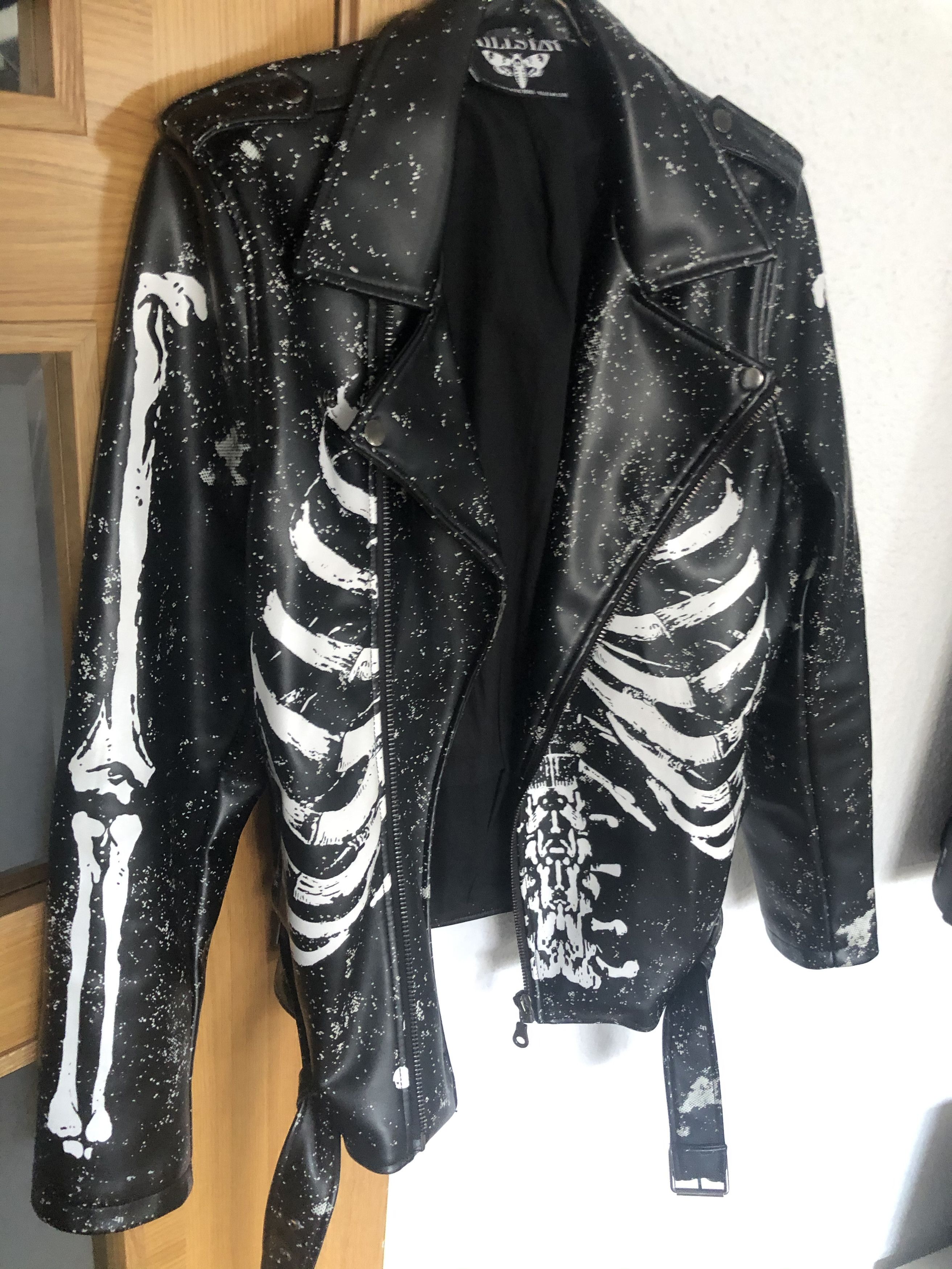 Killstar Killstar Skeleton Leather Jacket Size M Grailed