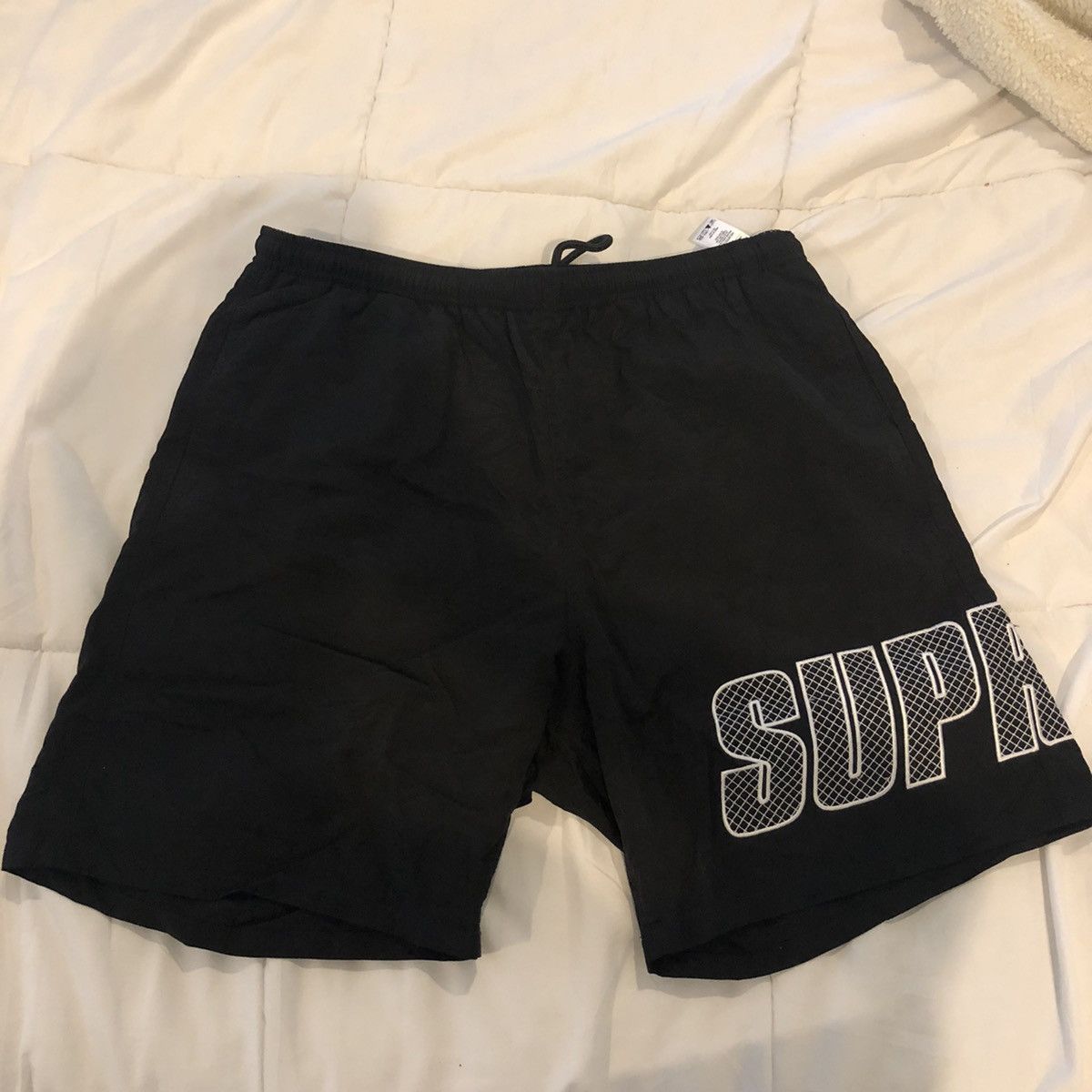 Supreme Supreme Logo Applique Water Short / Black / Size Small