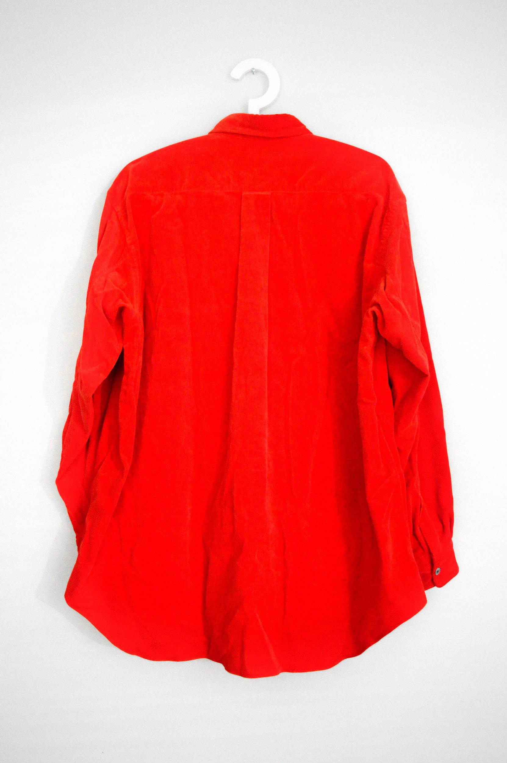 Comme des Garcons Homme Plus Red Velour Shirt Size US M / EU 48-50 / 2 - 3 Thumbnail