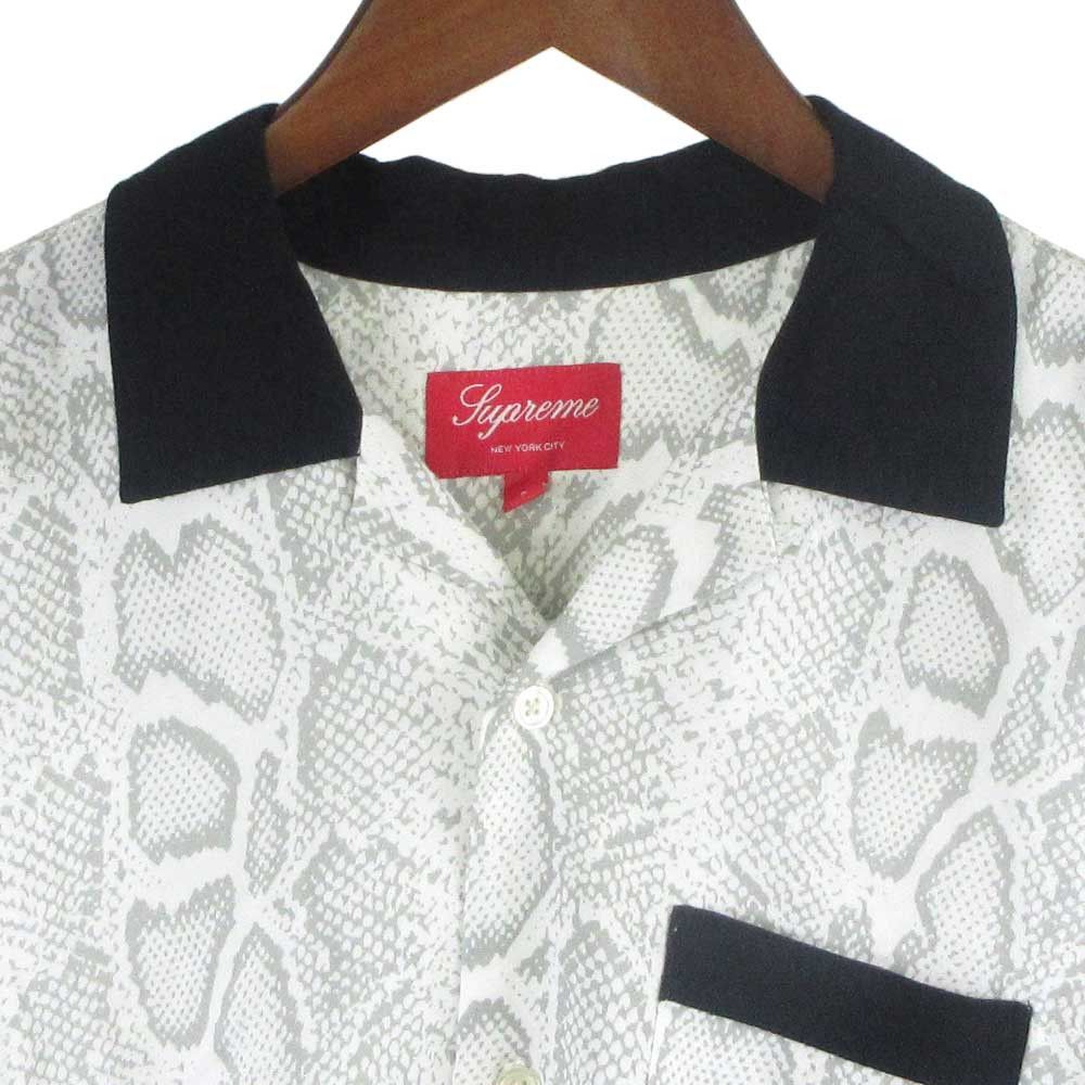 Supreme Snakeskin Rayon Button Up Polo Shirt S/S12 Size US S / EU 44-46 / 1 - 5 Thumbnail