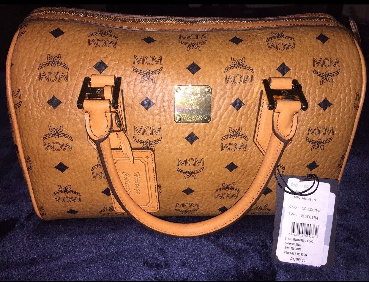 MCM MCM HERITAGE COLLECTION - BOSTON - COGNAC - MEDIUM | Grailed