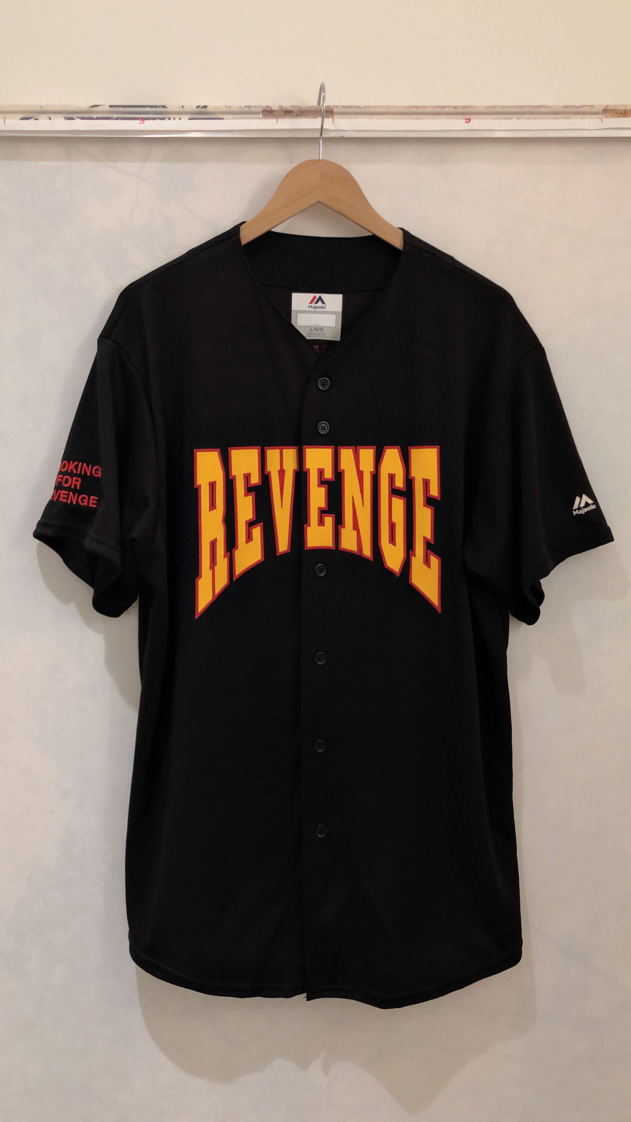 DRAKE Revenge Summer Sixteen Tour Baseball Jersey Size Medium Black