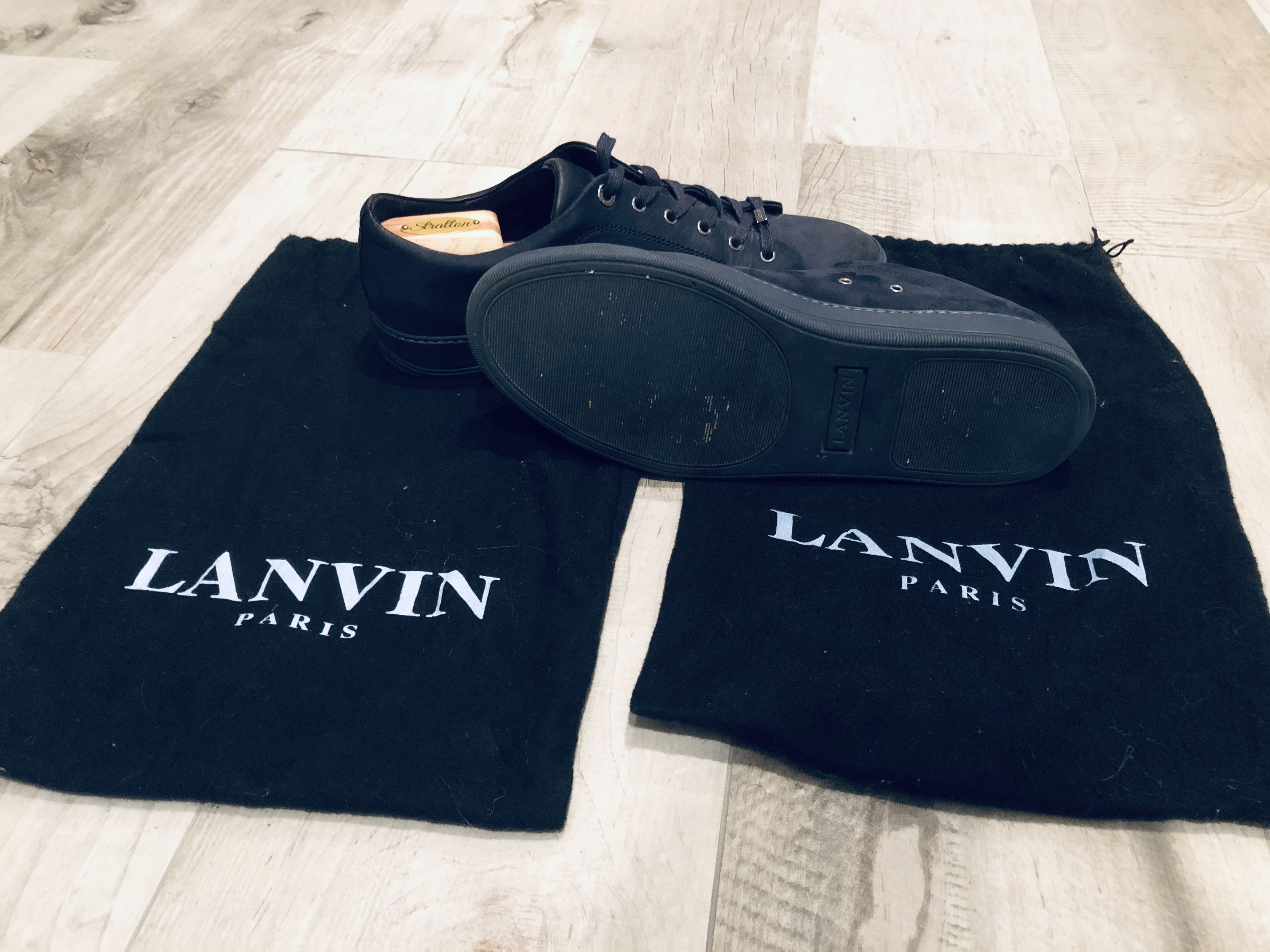 Lanvin [FINAL DROP] Suede Sneaker in Midnight Blue Size US 10 / EU 43 - 2 Thumbnail