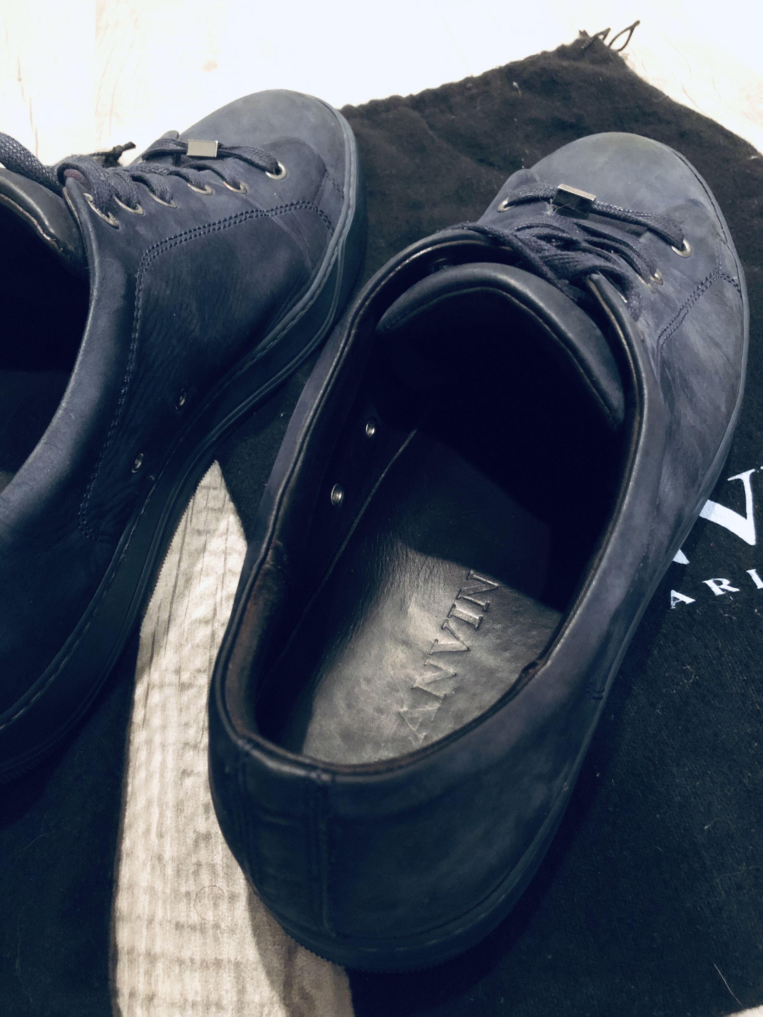 Lanvin [FINAL DROP] Suede Sneaker in Midnight Blue Size US 10 / EU 43 - 4 Thumbnail