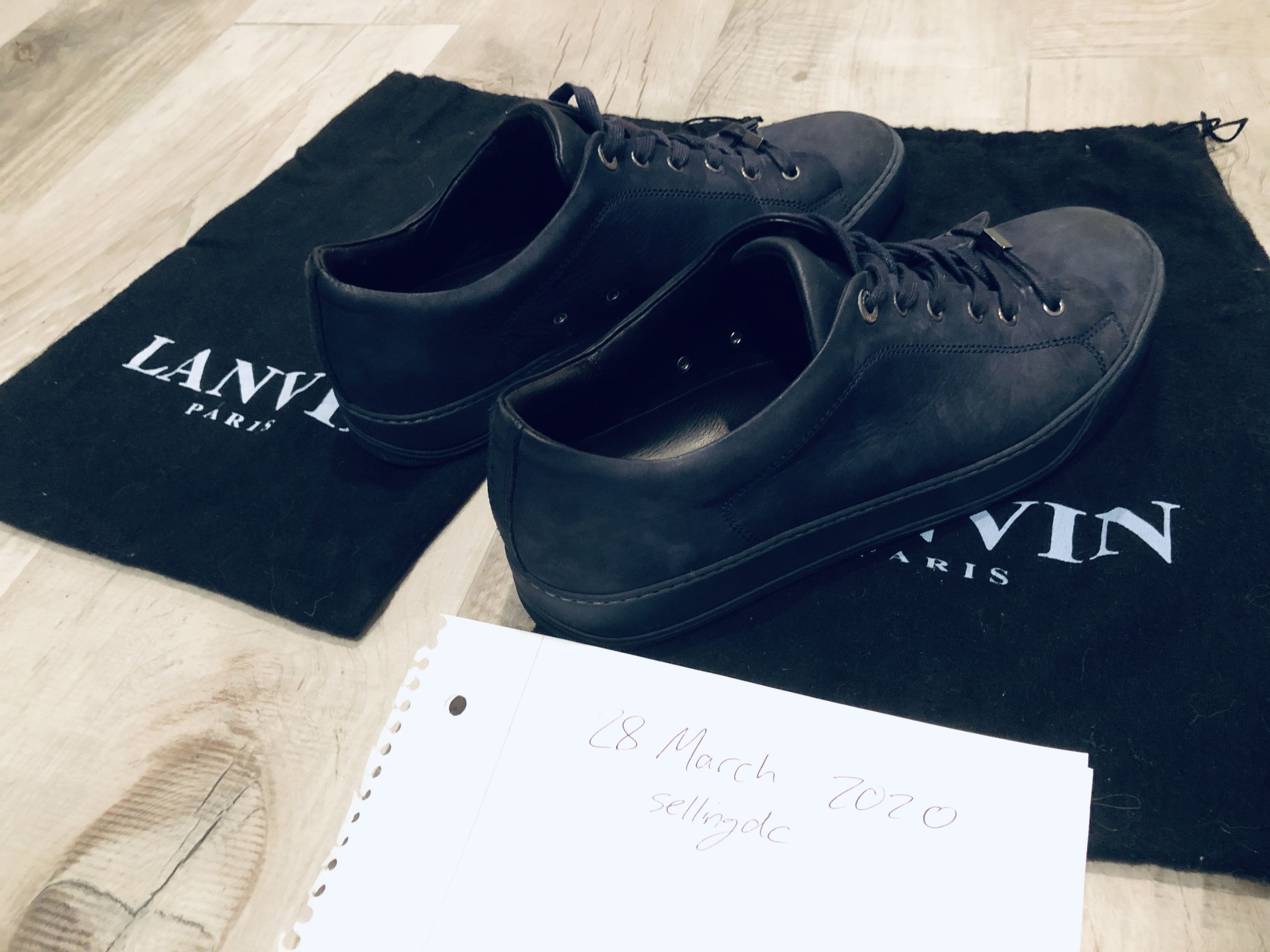 Lanvin [FINAL DROP] Suede Sneaker in Midnight Blue Size US 10 / EU 43 - 5 Thumbnail