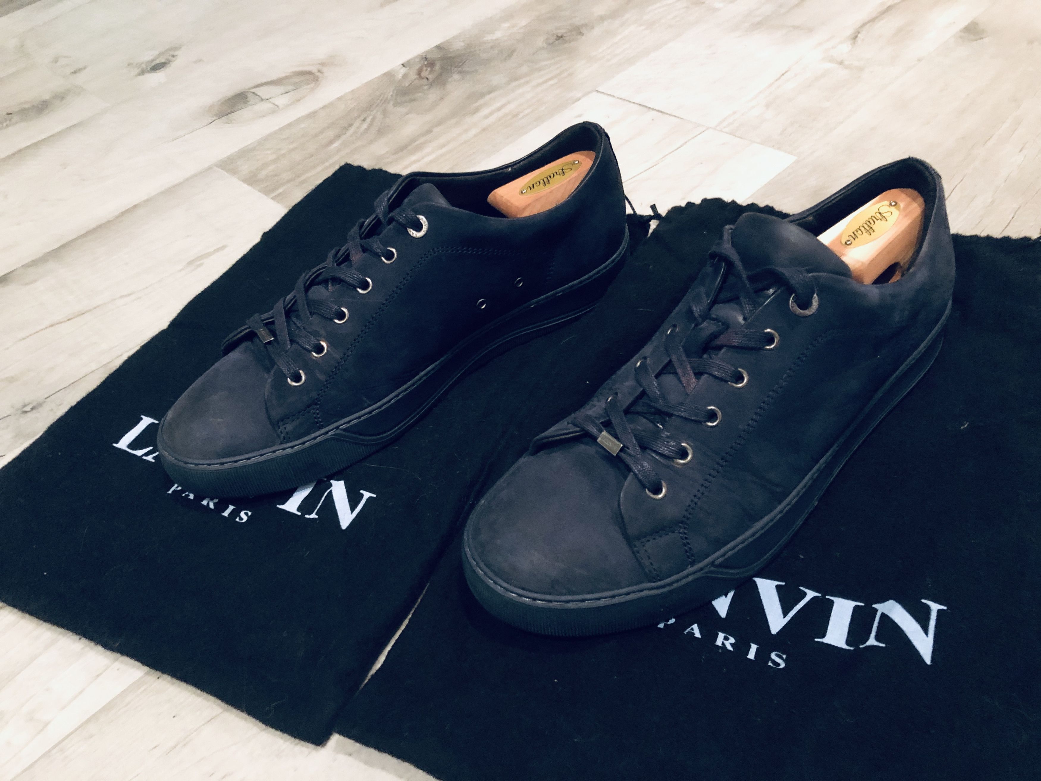 Lanvin [FINAL DROP] Suede Sneaker in Midnight Blue Size US 10 / EU 43 - 1 Thumbnail