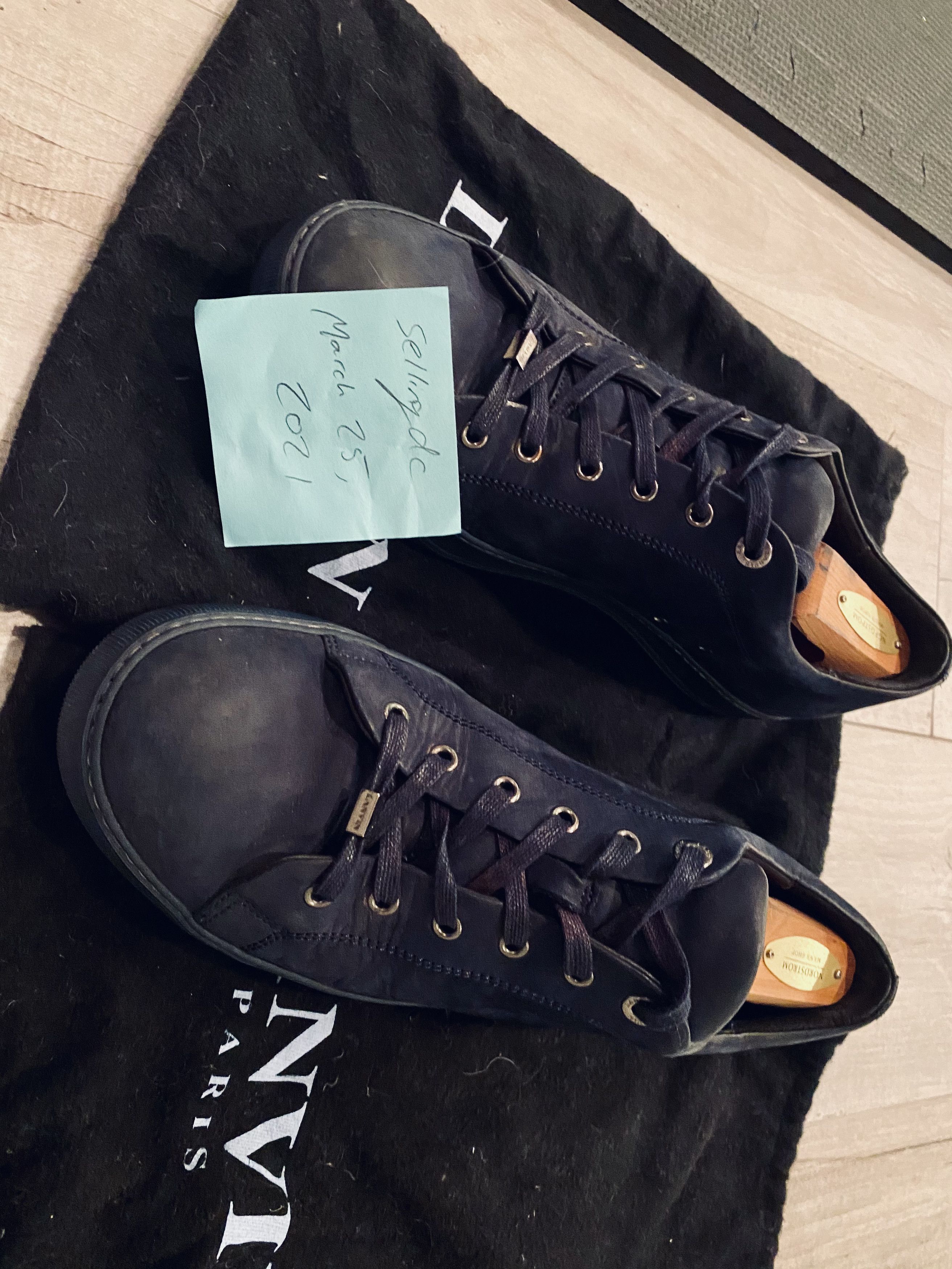 Lanvin [FINAL DROP] Suede Sneaker in Midnight Blue Size US 10 / EU 43 - 7 Thumbnail