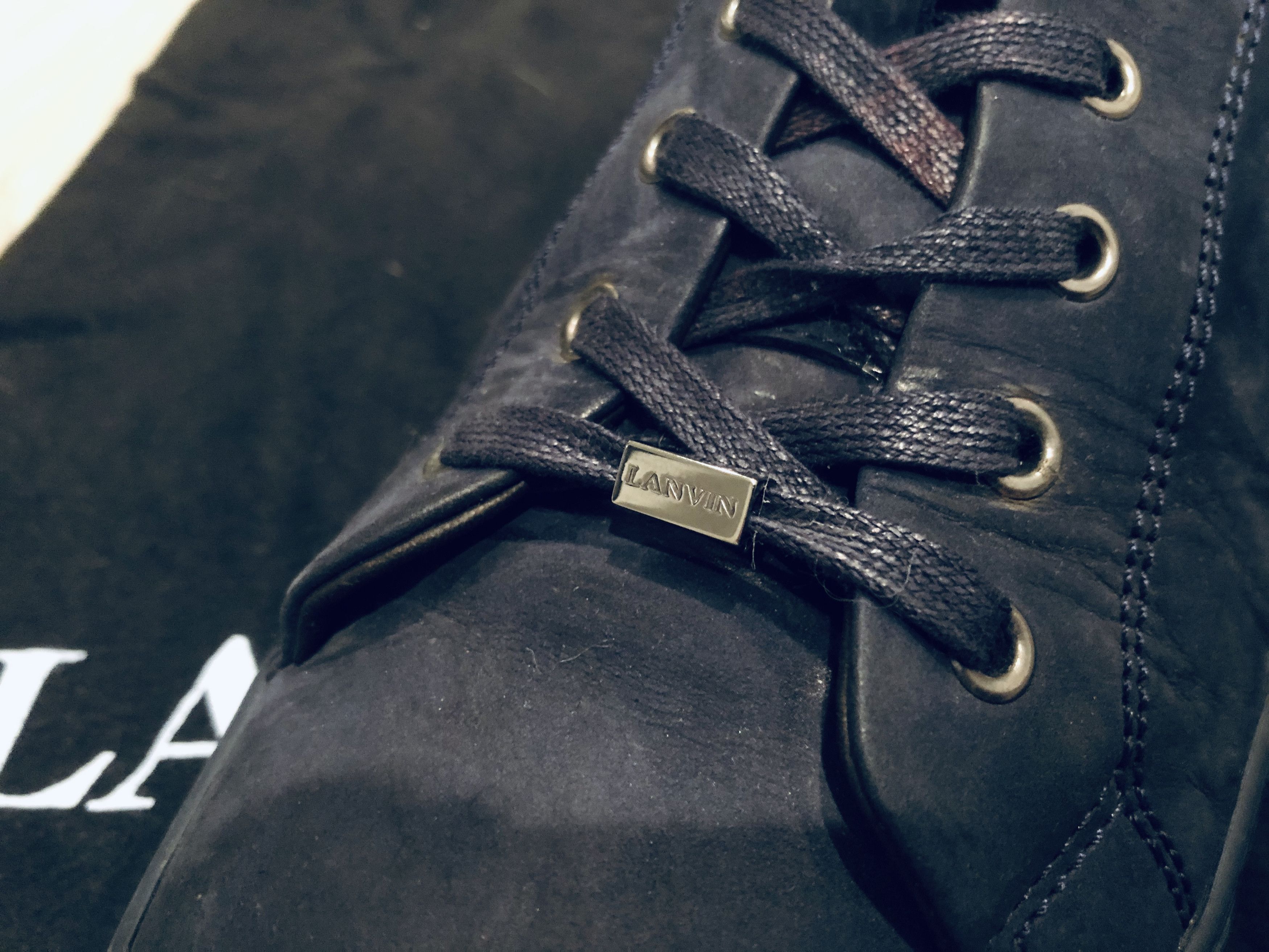 Lanvin [FINAL DROP] Suede Sneaker in Midnight Blue Size US 10 / EU 43 - 3 Thumbnail