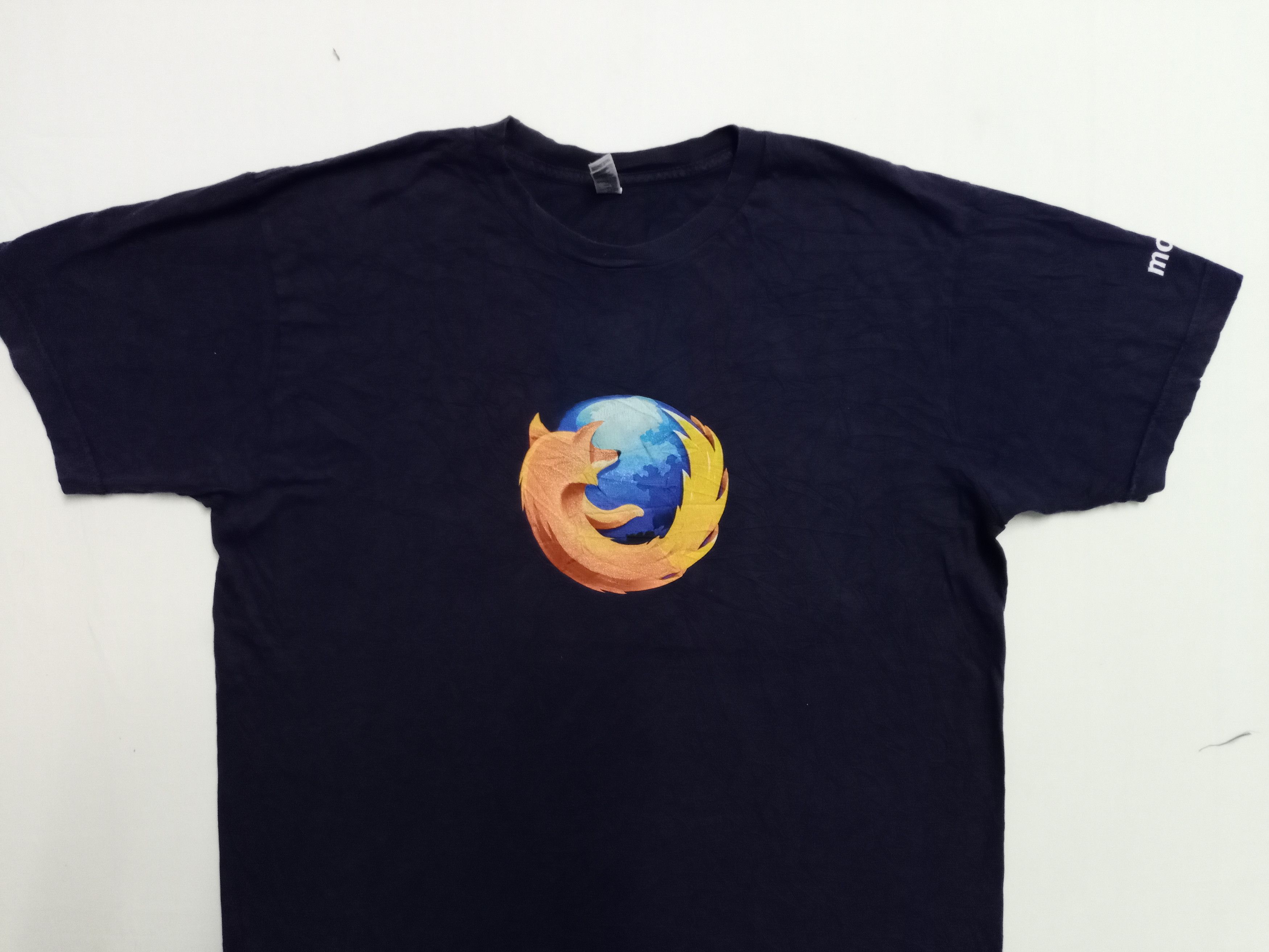 Microsoft Rare Mozilla Firefox Microsoft Big Logo Tshirt Size US L / EU 52-54 / 3 - 7 Thumbnail