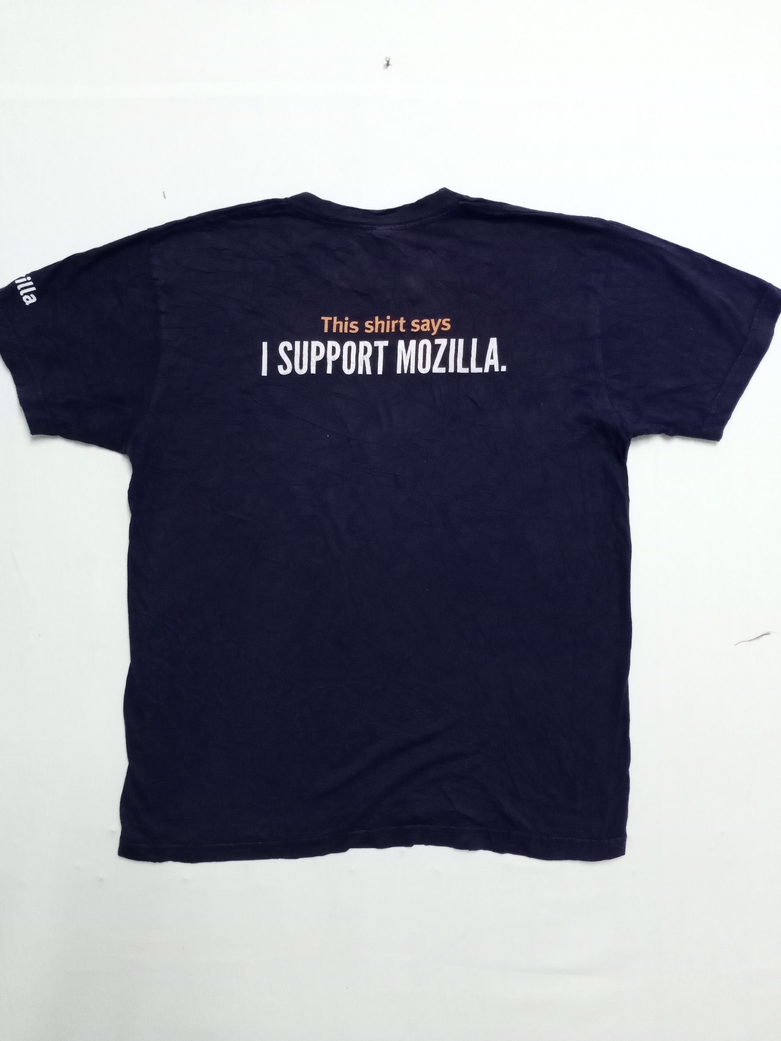 Microsoft Rare Mozilla Firefox Microsoft Big Logo Tshirt Size US L / EU 52-54 / 3 - 3 Thumbnail