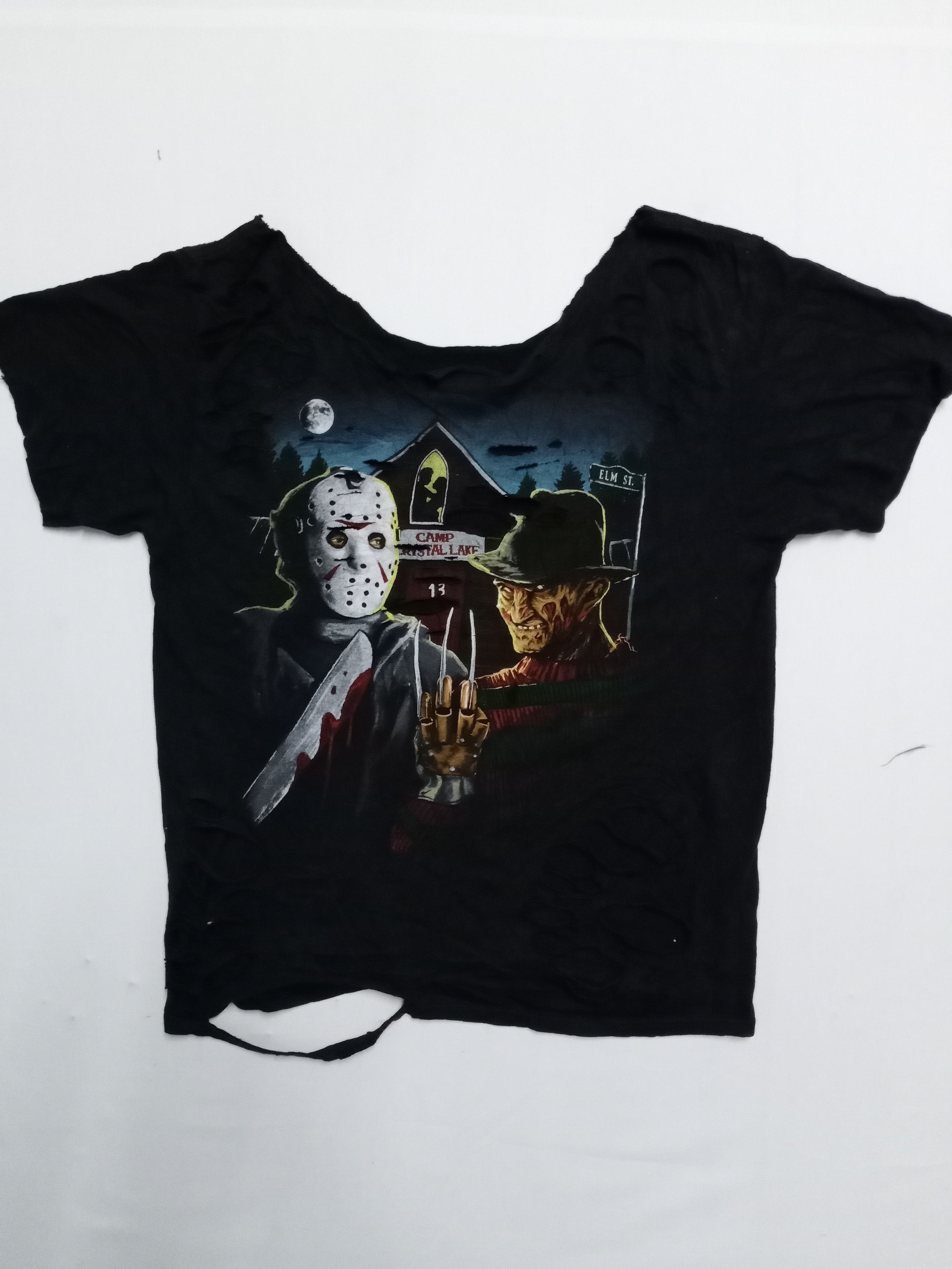 Expert Horror × Vintage Vintage Destroyed A Nightmare Killer Bootleg Tshirt Size US L / EU 52-54 / 3 - 3 Thumbnail