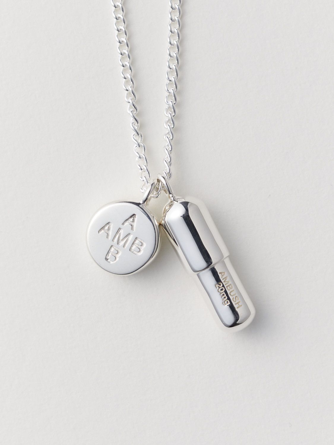 Ambush Design Ambush Pill Case Charm Necklace Chain Silver | Grailed