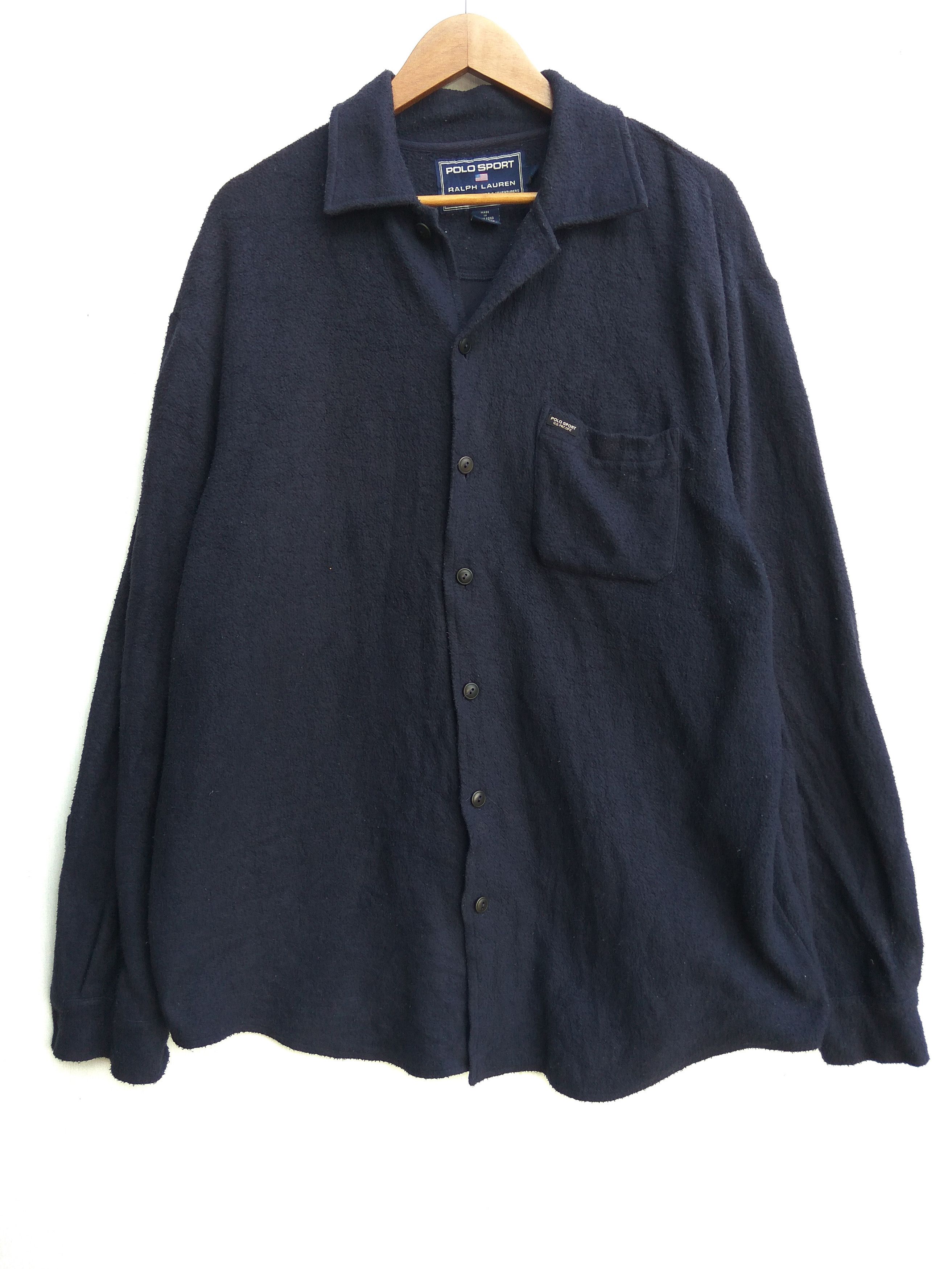 Polo Ralph Lauren × Vintage Polo Sport sweater button Size US L / EU 52-54 / 3 - 1 Thumbnail