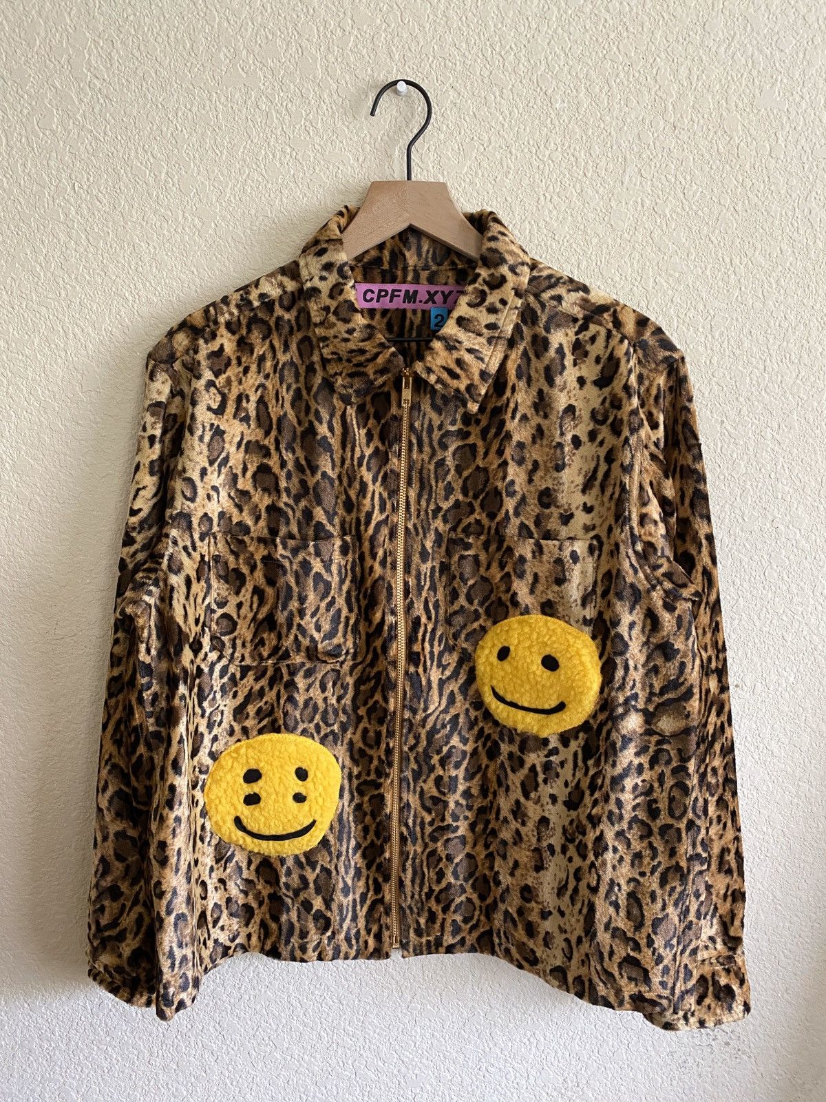 Cactus Plant Flea Market Cactus Plant Flea Market Leopard Zip Work Shirt Jacket Cpfm Grailed