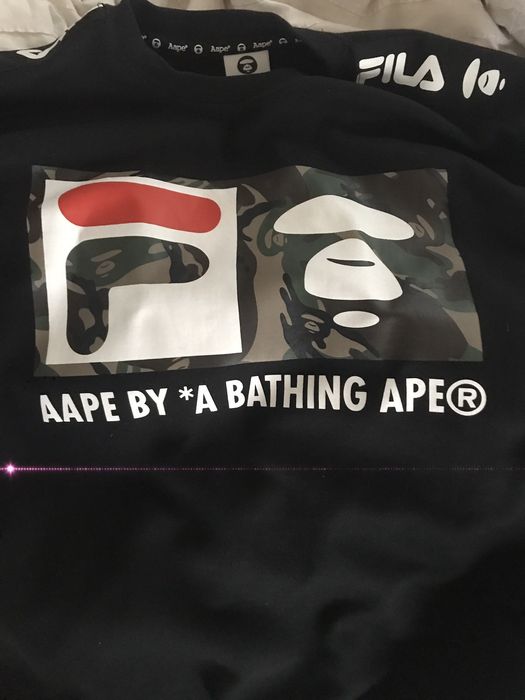 Bape BAPE X FILA sweatsuit Grailed