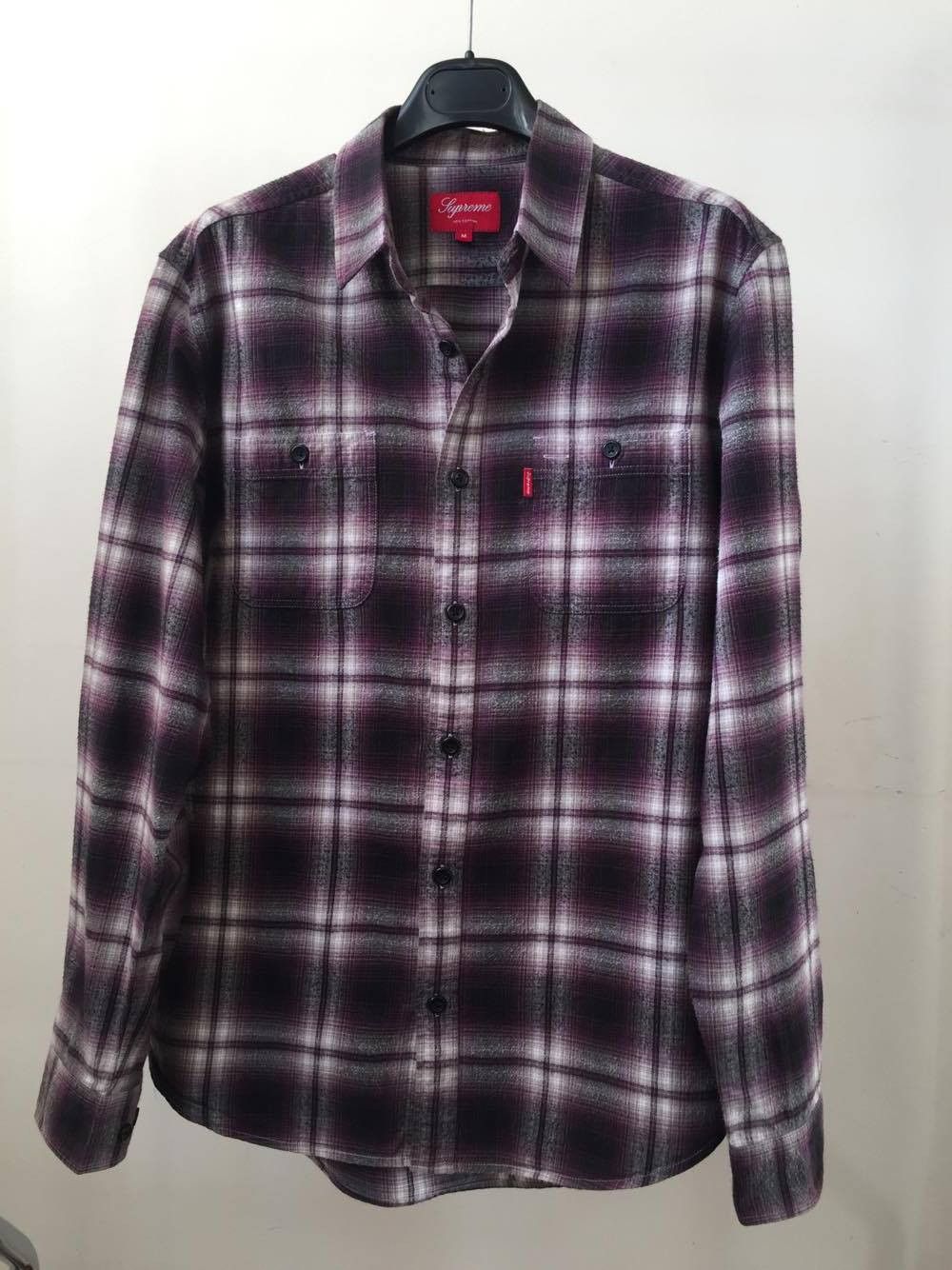 Supreme Supreme Ombre Plaid Flannel Shirt Size M | Grailed