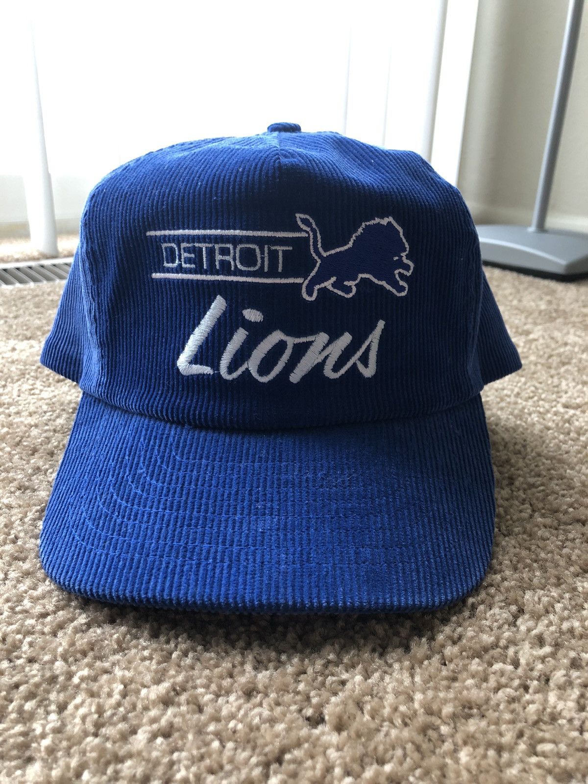 detroit lions corduroy hat