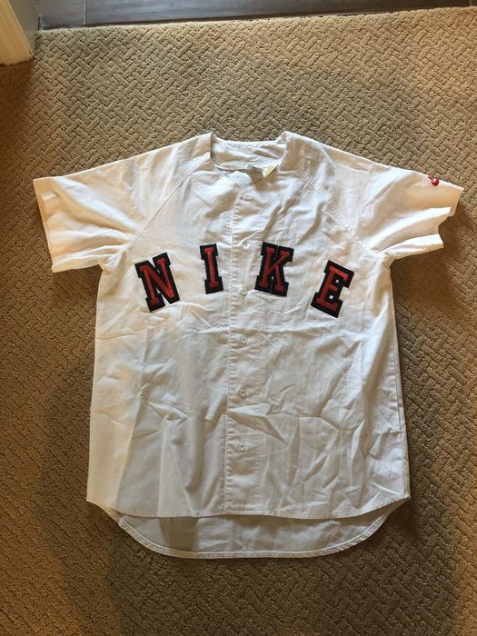 Nike Vintage Grey Tag Nike Baseball Jersey Grailed
