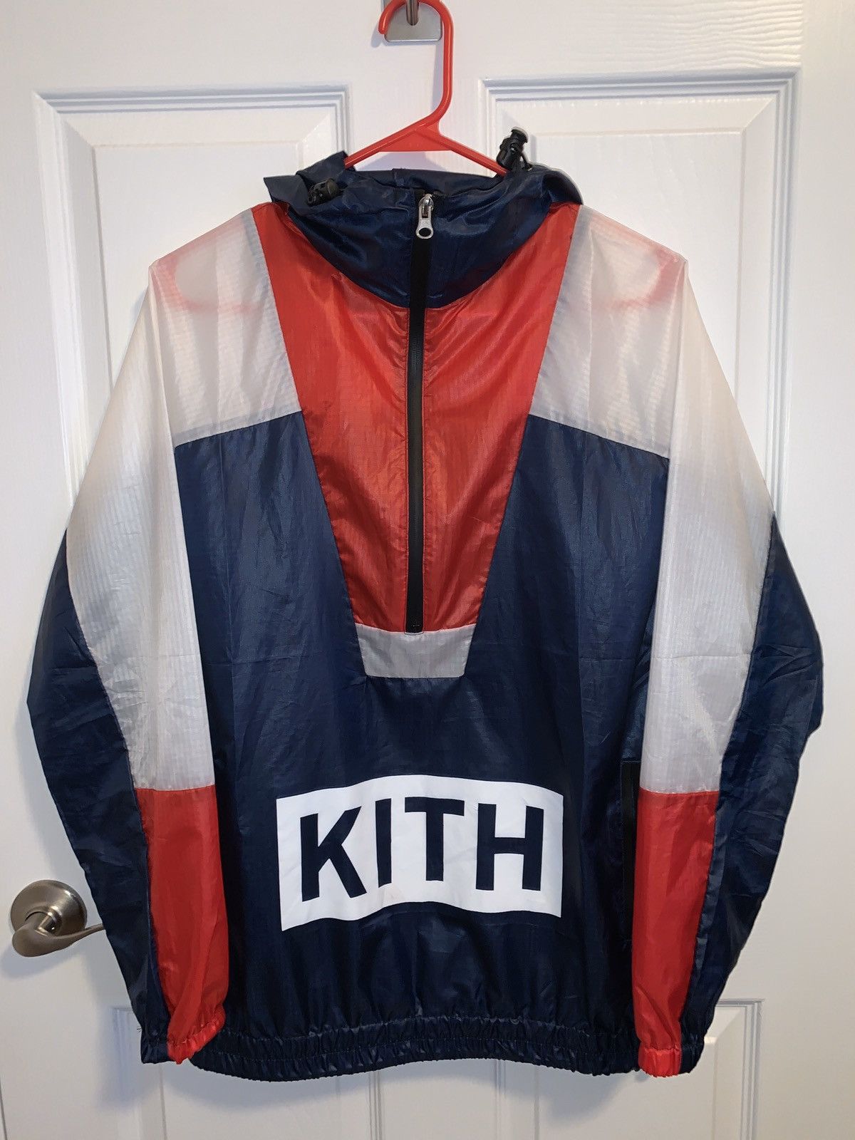 Kith × Ronnie Fieg Ronnie Fieg Kith KFE Windbreaker - Navy/Red/White Size US XS / EU 42 / 0 - 1 Thumbnail