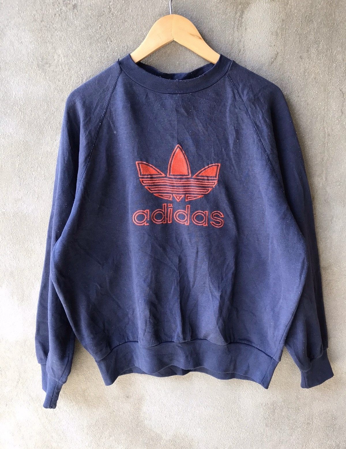 Adidas × Vintage ❗️Vintage Adidas 90’s Big Logo Embroidery Sweatshirts❗️ Size US L / EU 52-54 / 3 - 1 Thumbnail
