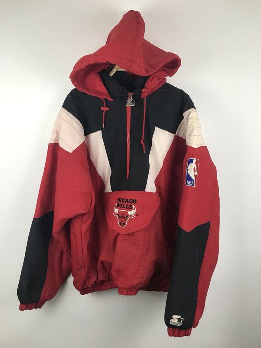 Vintage Starter NBA Chicago Bulls Jacket Waterproof | Grailed