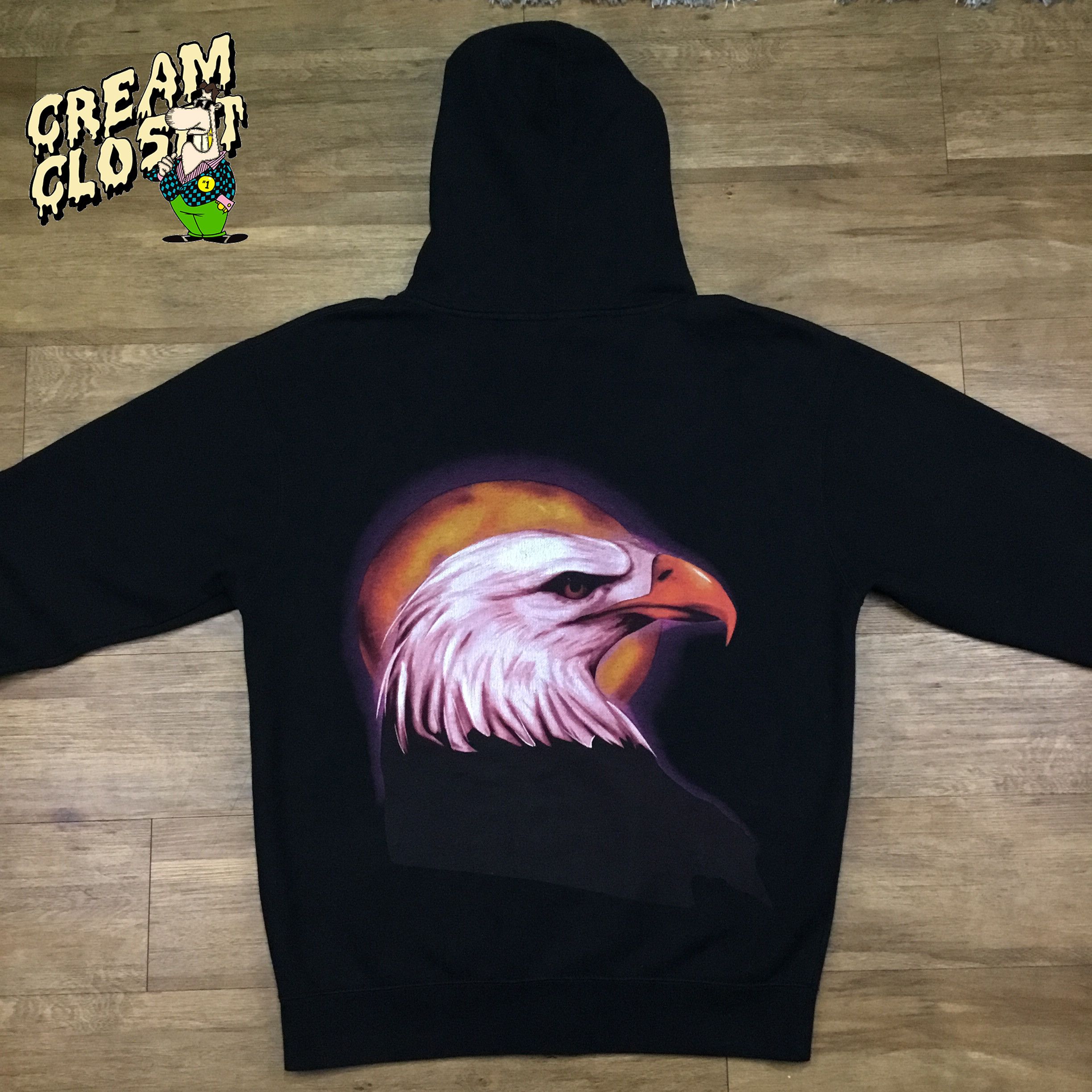 Travis Scott Birds in the Trap Eagle Zip Up Hoodie in Black