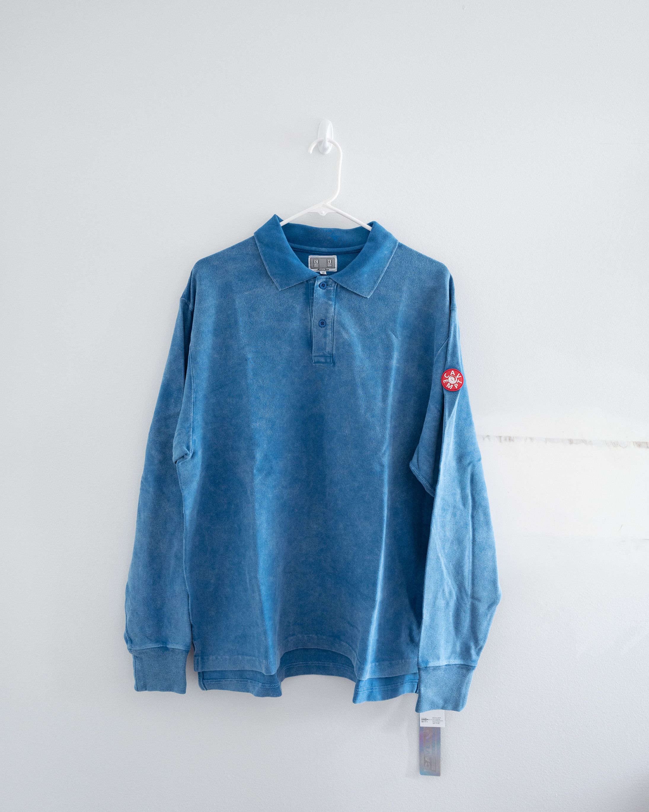 C.E(CAV EMPT)STRIPE RIB LONG SLEEVE POLO