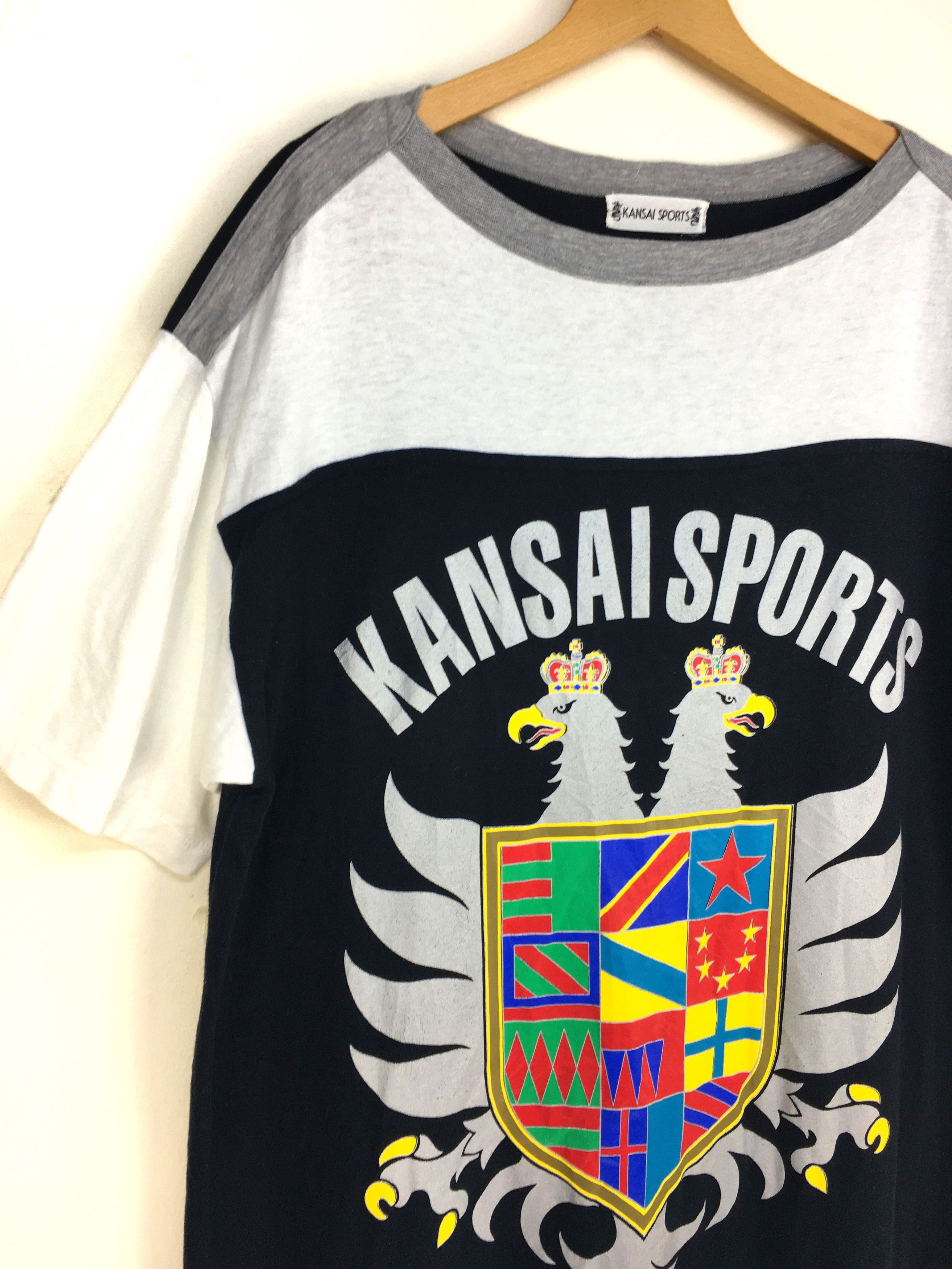 Kansai Yamamoto Vintage KANSAI SPORTS Spell Out Logo Blouses Size L / US 10 / IT 46 - 2 Thumbnail