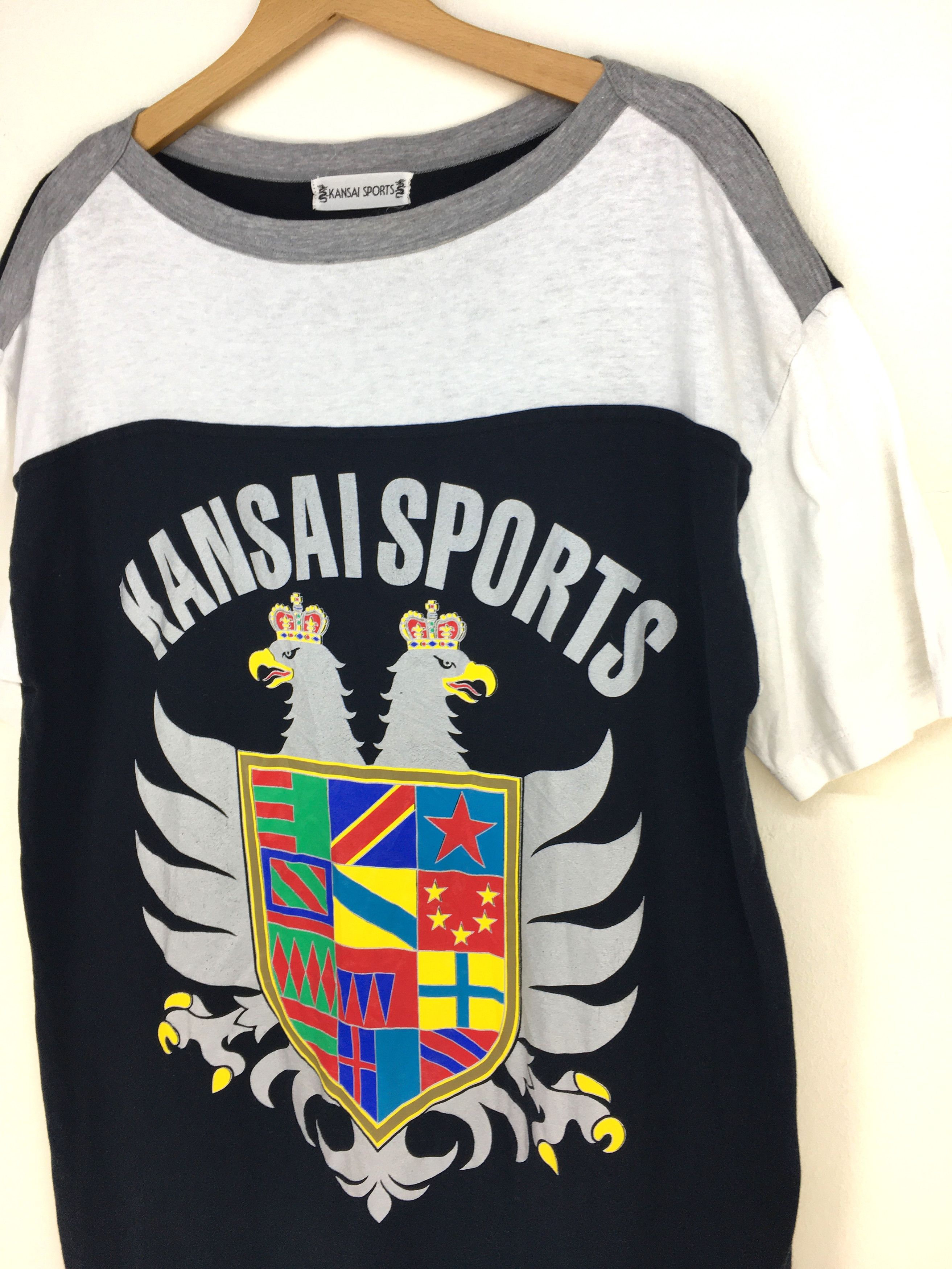 Kansai Yamamoto Vintage KANSAI SPORTS Spell Out Logo Blouses Size L / US 10 / IT 46 - 3 Thumbnail