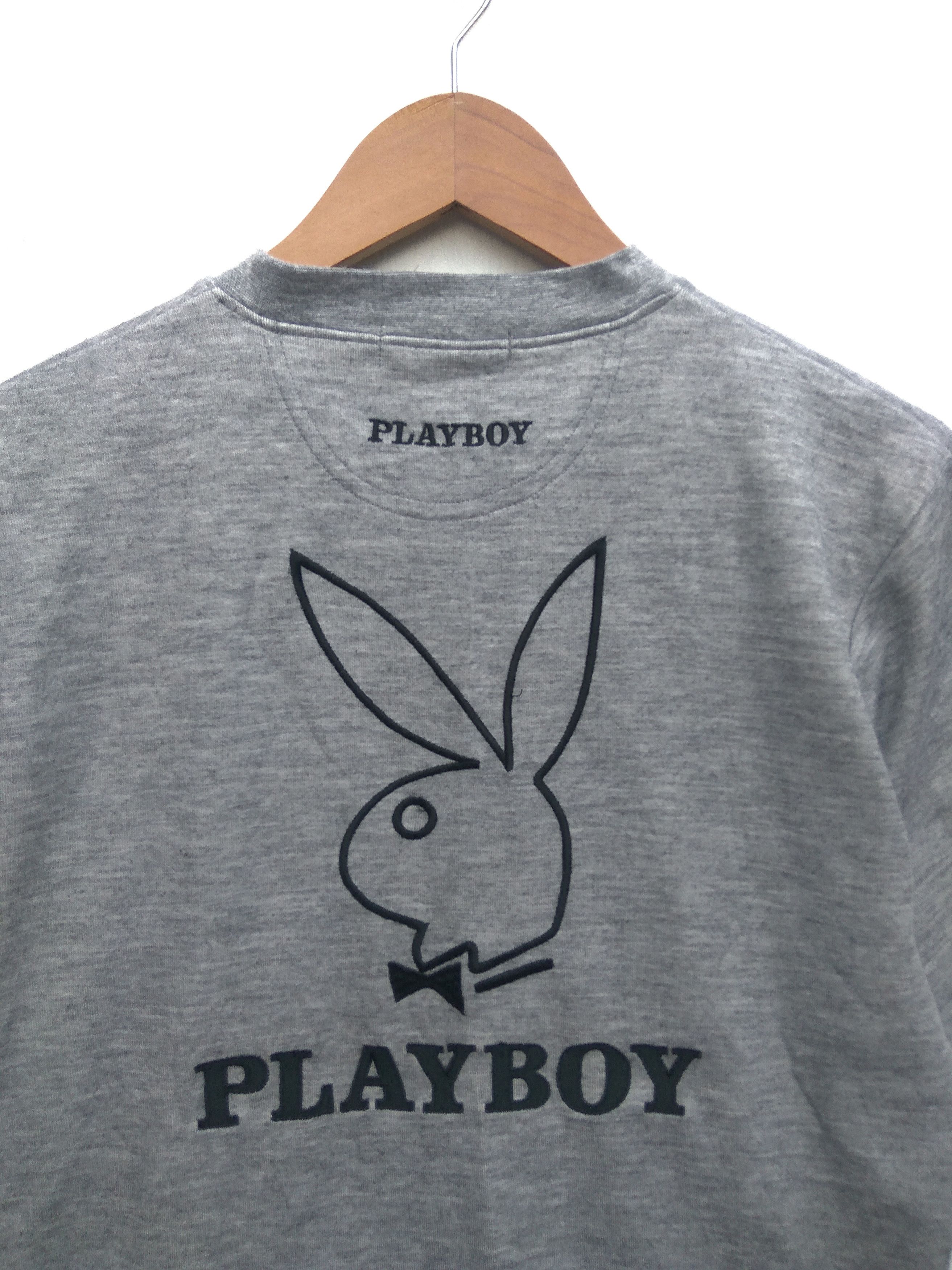 Playboy Vintage Playboy t shirt big logo embroidered size M Size US M / EU 48-50 / 2 - 2 Thumbnail