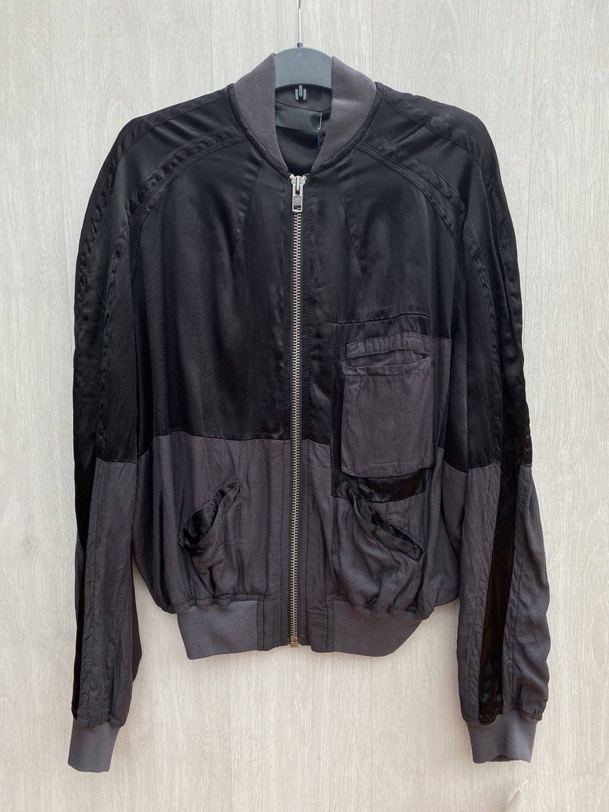 Haider Ackermann Haider Ackerman Black Silk Baker Bomber Jacket | Grailed