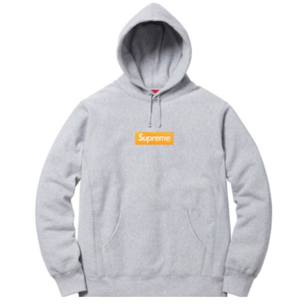 Grey and hot sale orange supreme hoodie