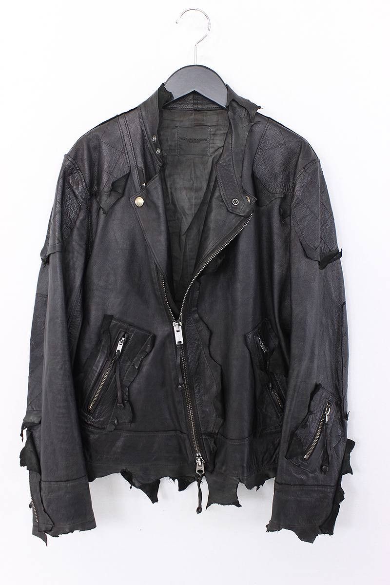 Takahiromiyashita The Soloist. Motorcycle leather jacket black 