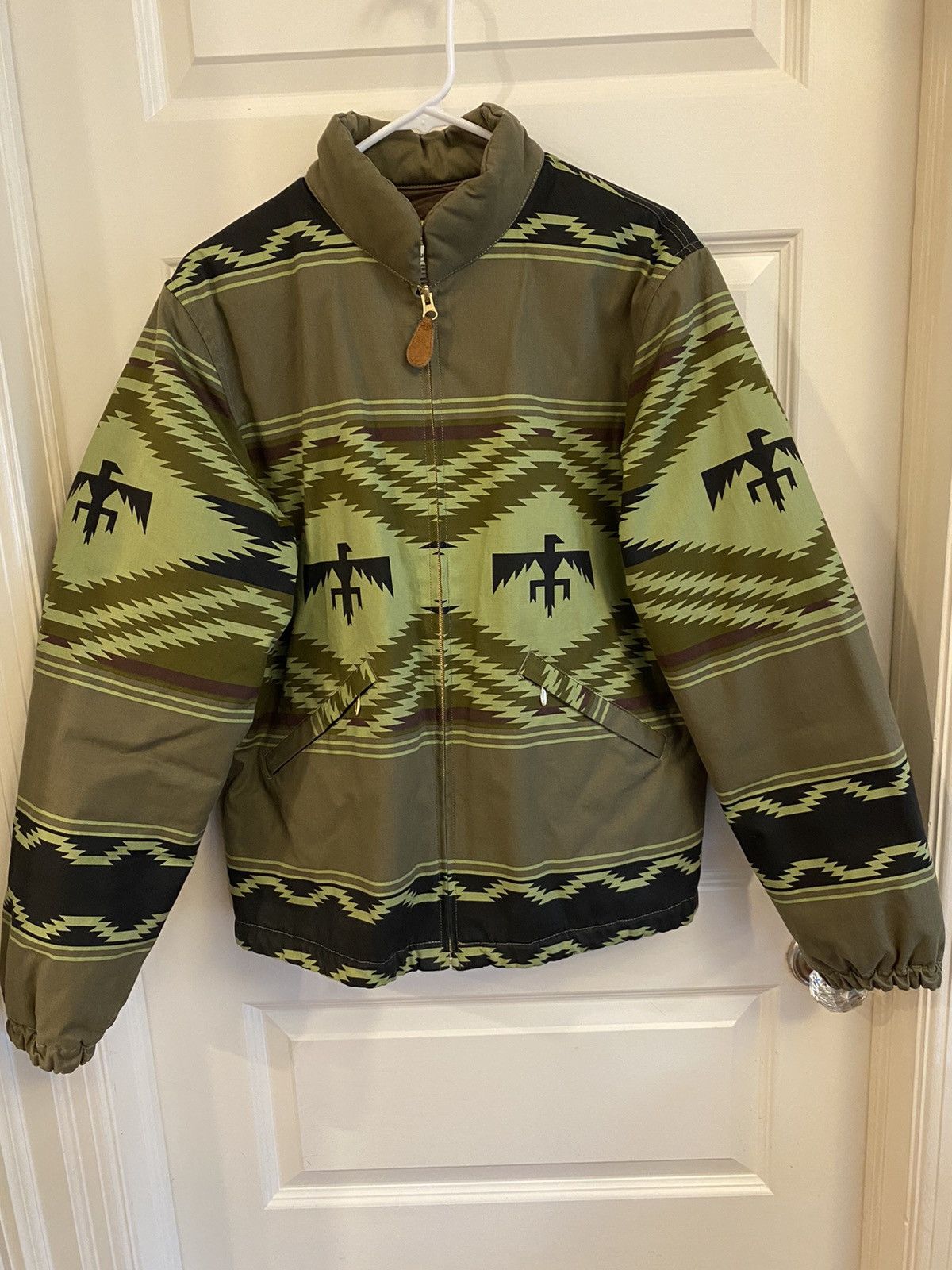 image of Sasquatchfabrix Totem Pattern Jacket in Green, Men's (Size XL)